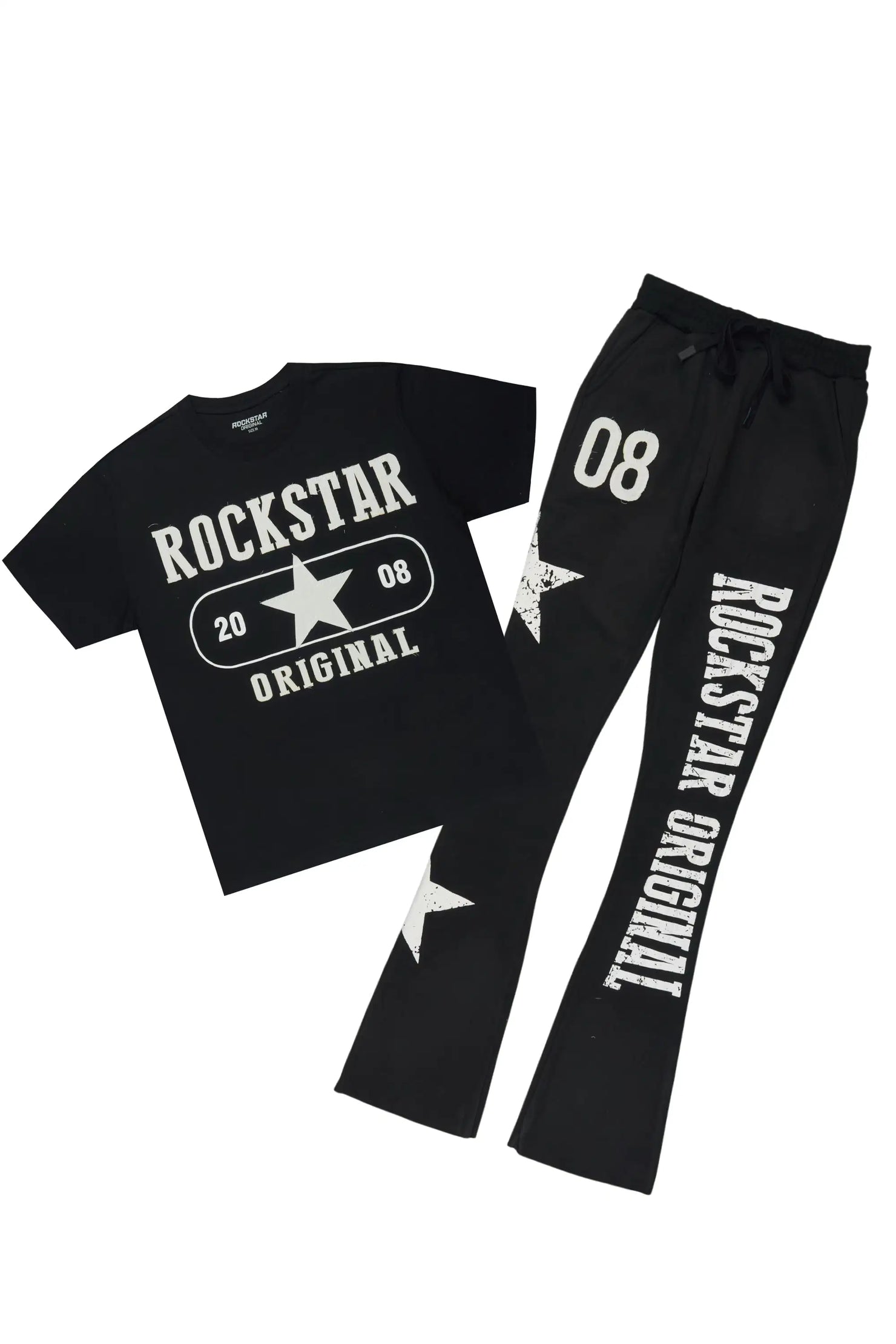 Chavonne Black T-Shirt Trackset