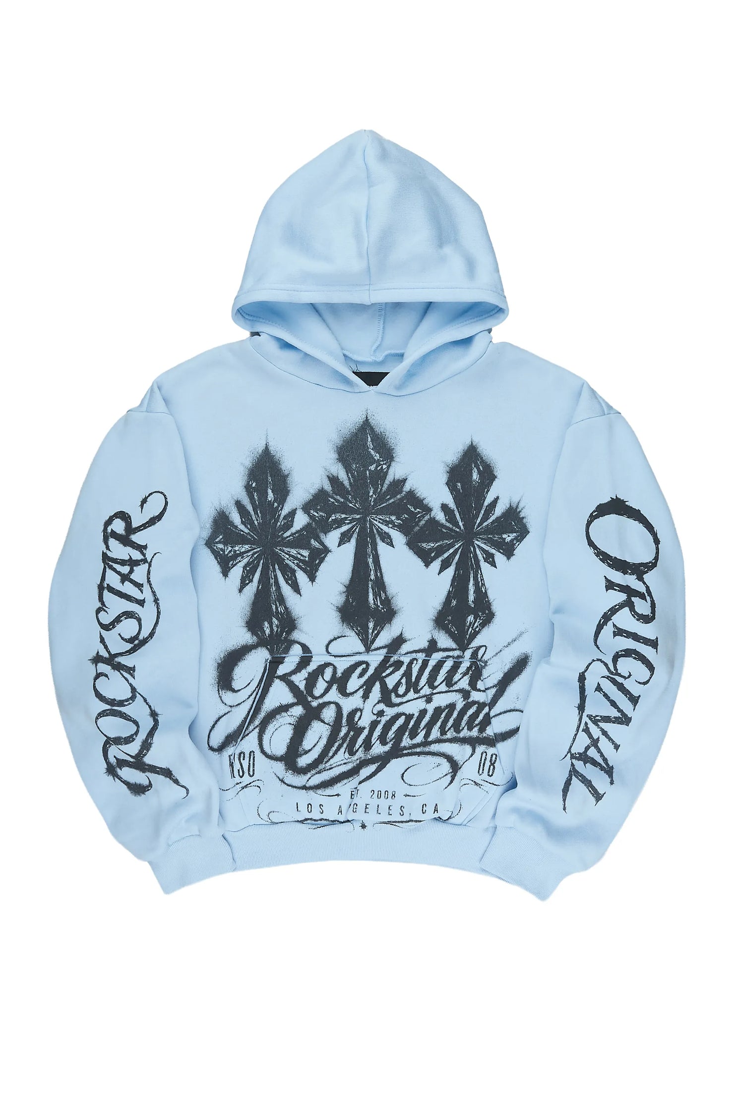 Boys Caltrop Baby Blue Graphic Hoodie