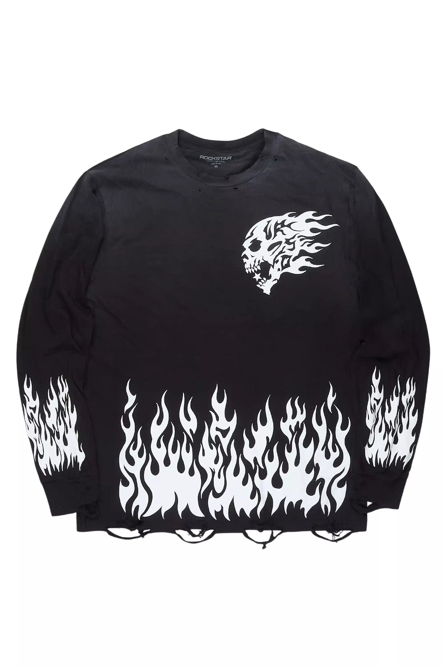 Bubble Black/White Long Sleeve Graphic T-Shirt