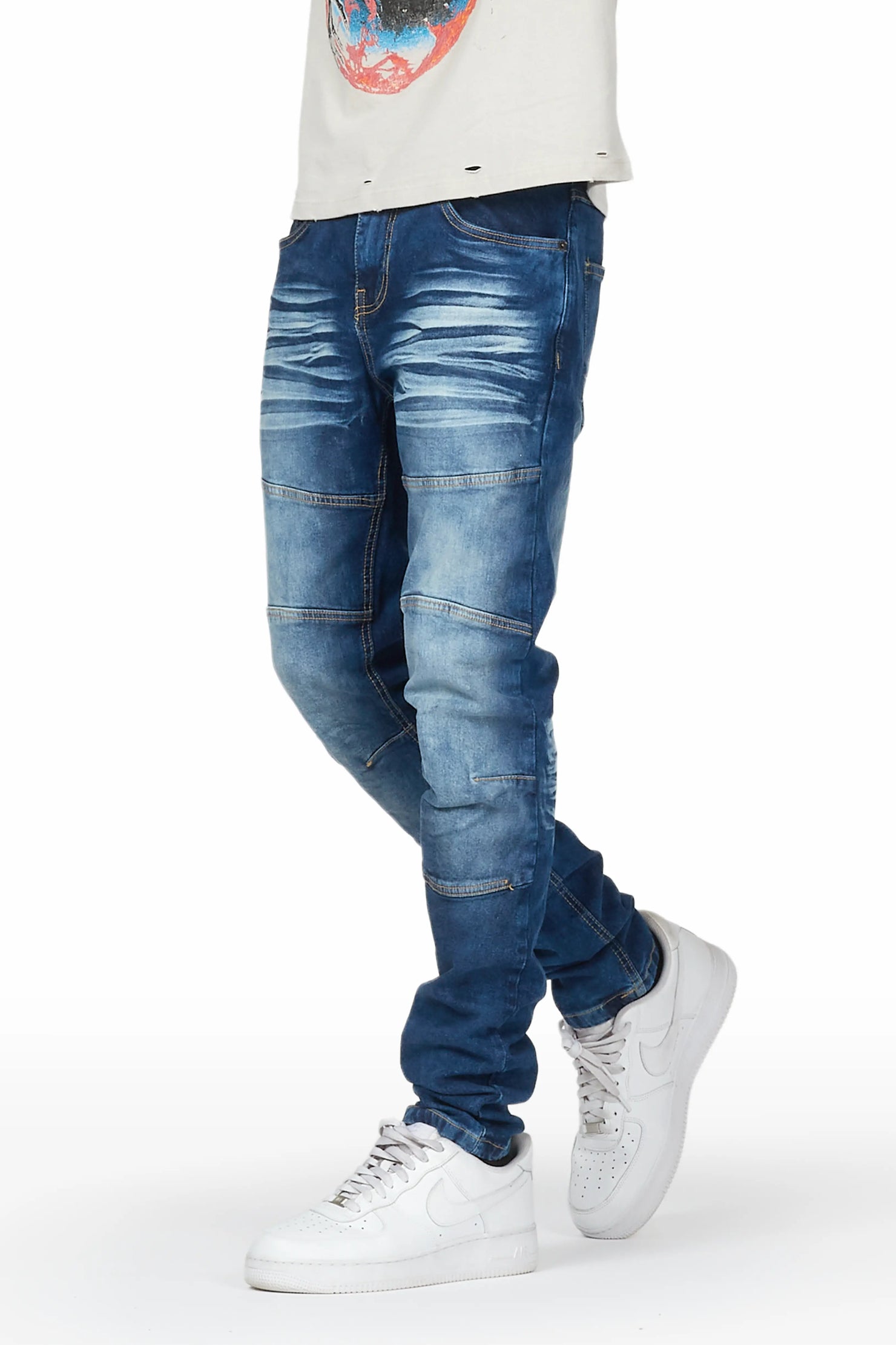 Milo Medium Blue Stretch Jean