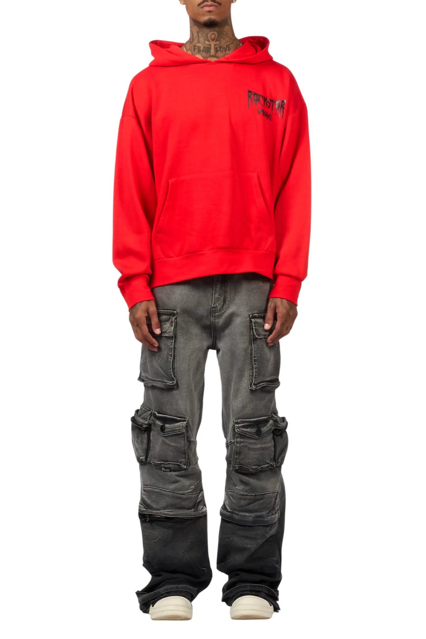 Mahesh Grey Baggy Cargo Jean