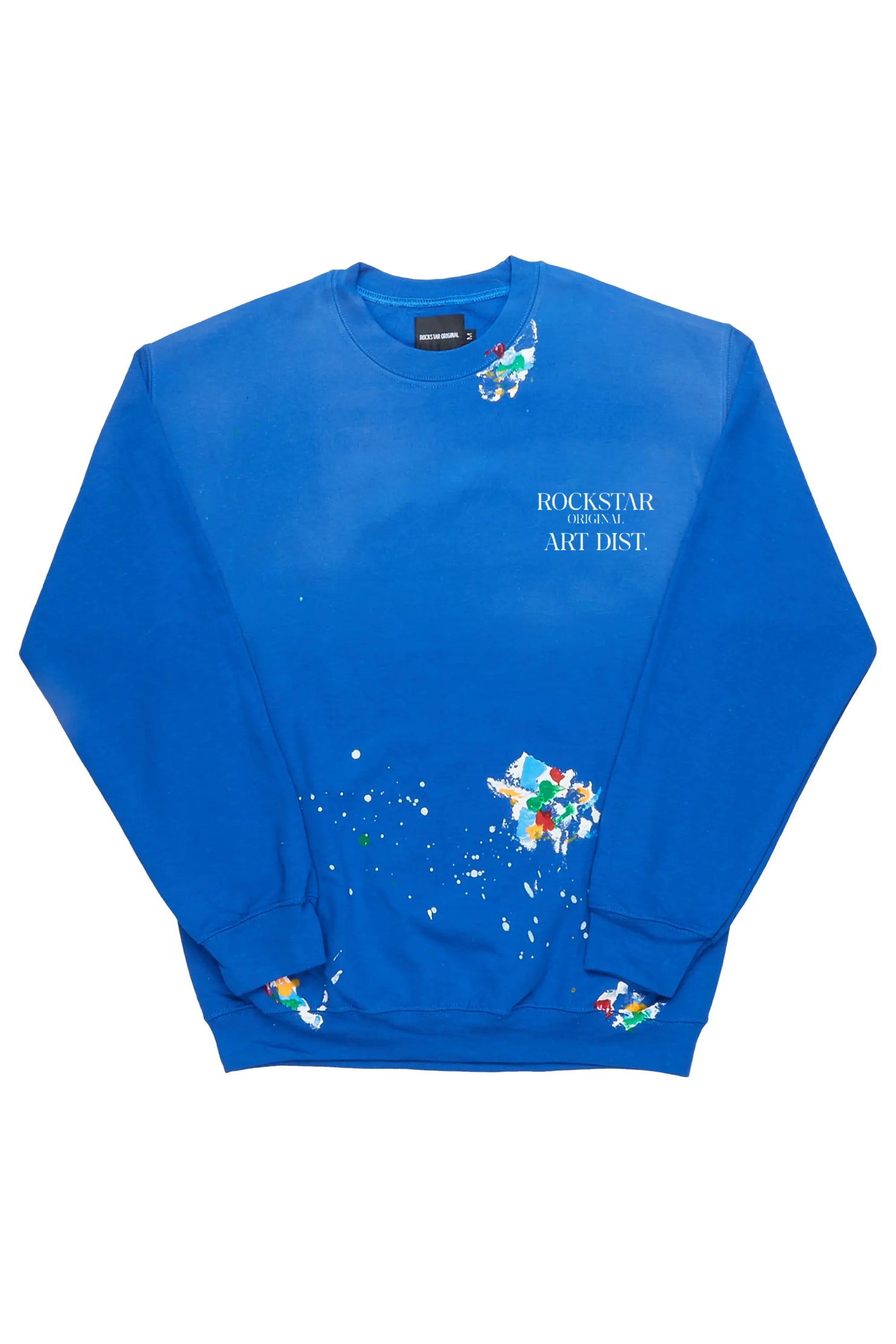 Rockstar Art Dist. Royal Blue Crewneck
