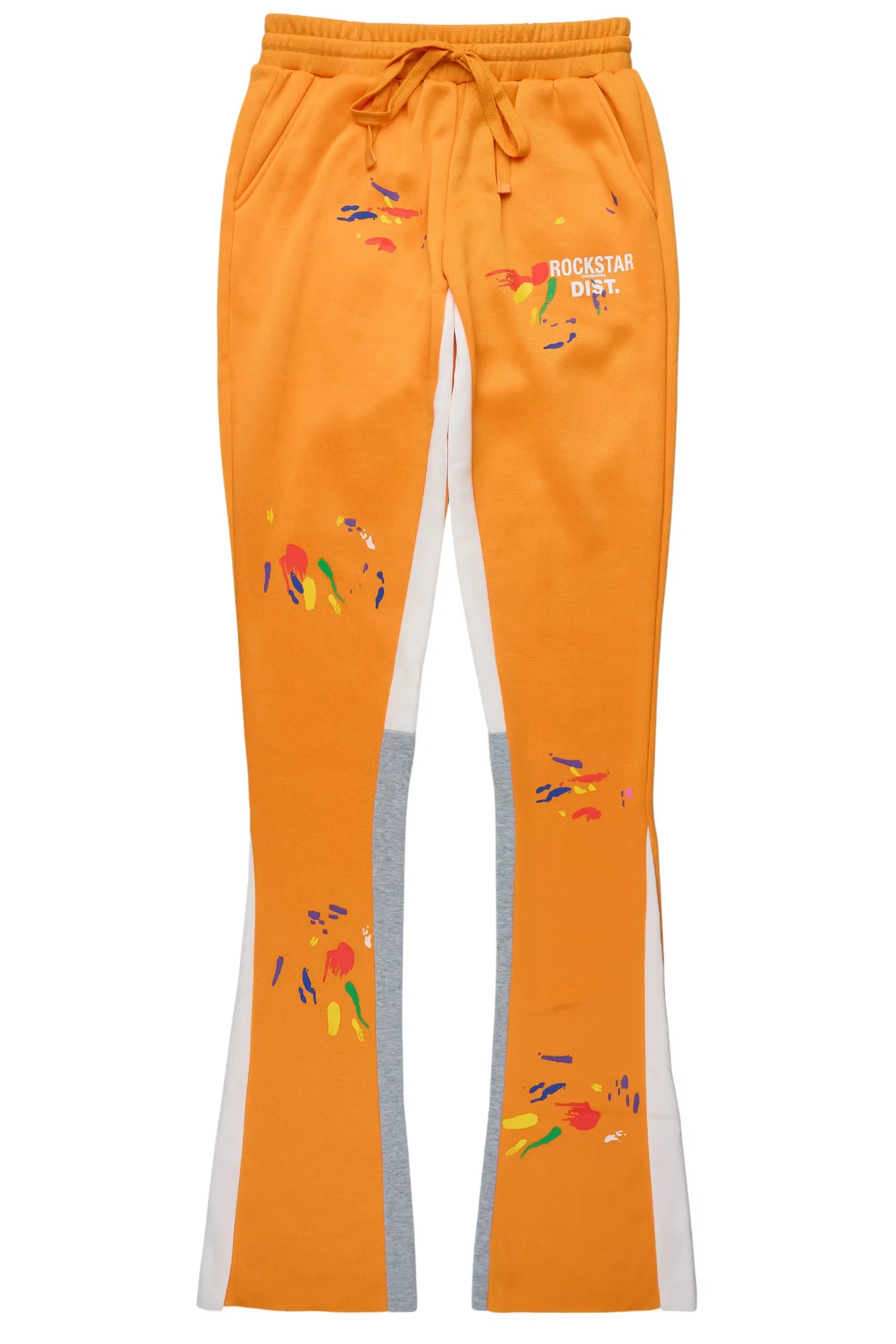 Karenthia 2.0 Orange Stacked Track Pant