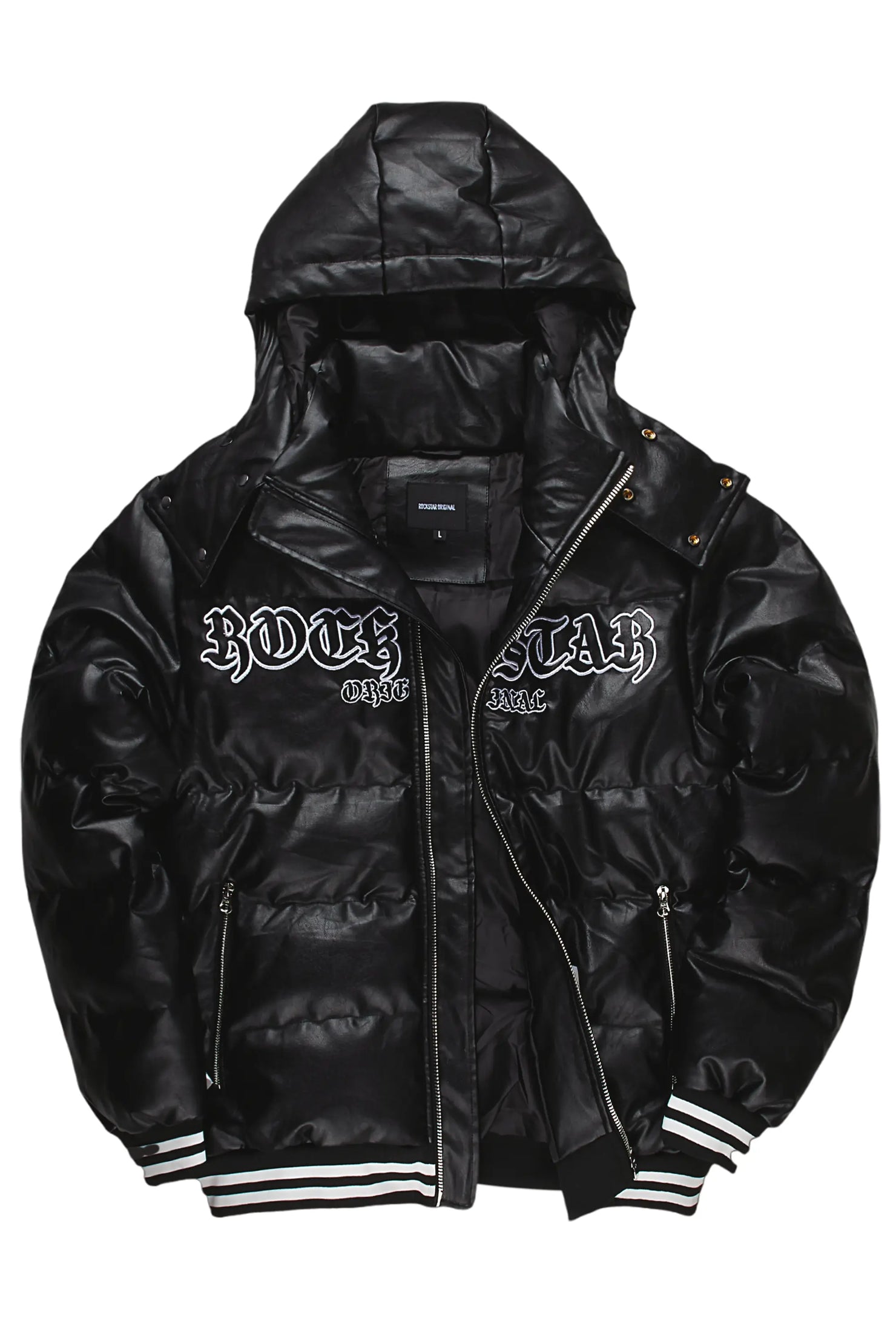 Kehlany Black Oversized Puffer Jacket