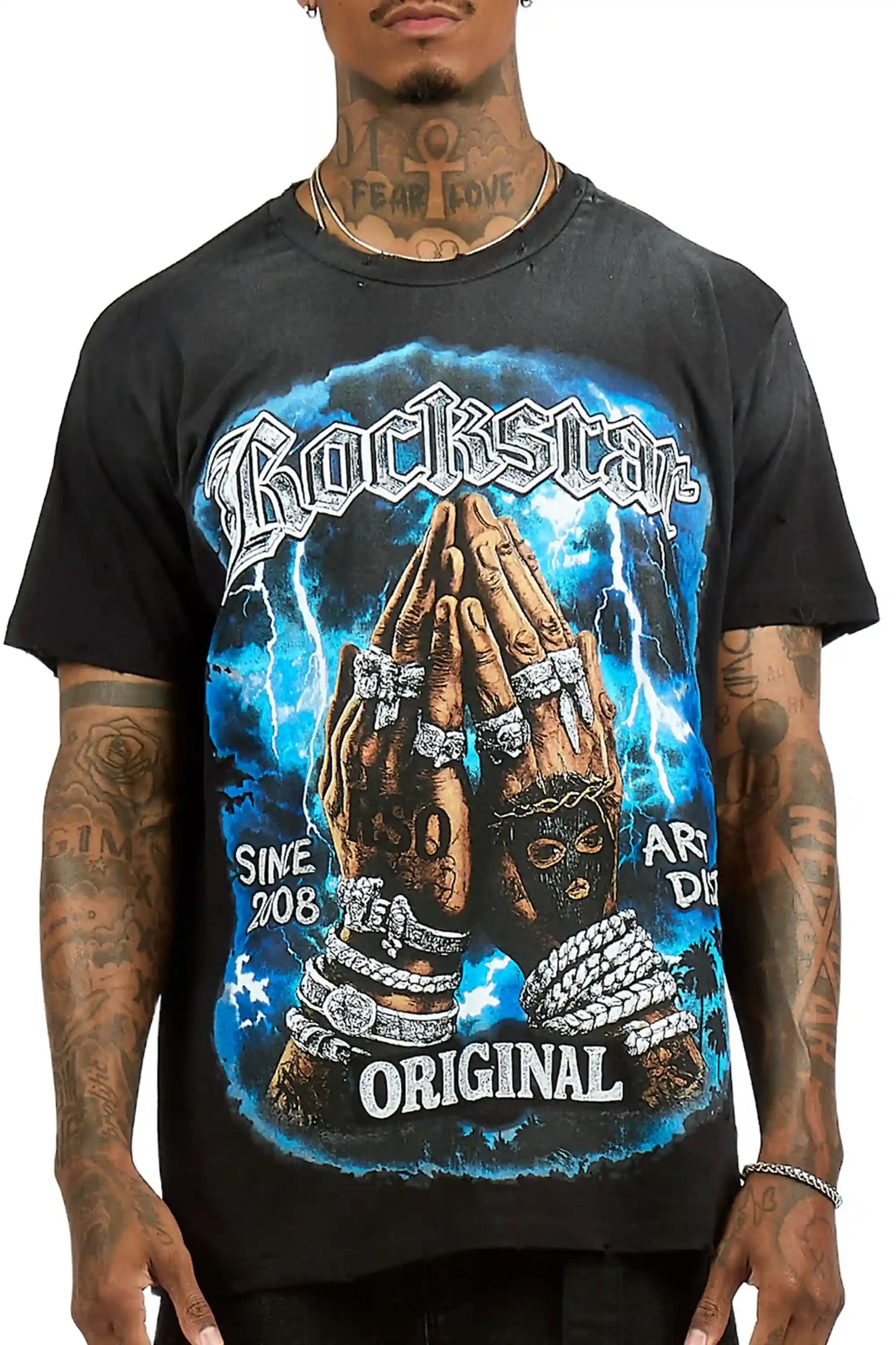 Thorne Black Oversized Graphic T-Shirt