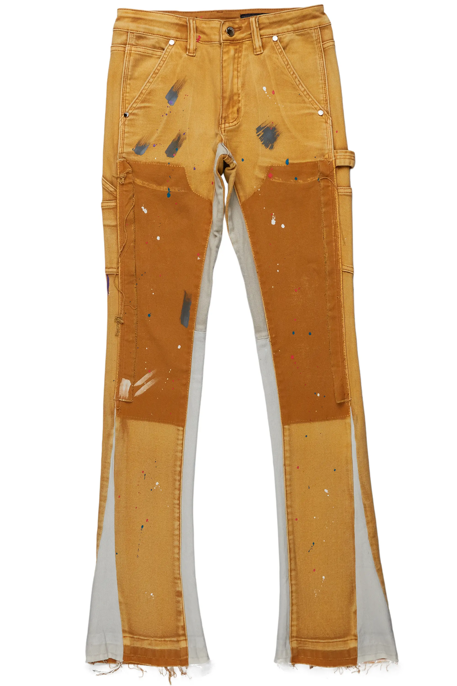 Serrano Brown Stacked Flare Jean