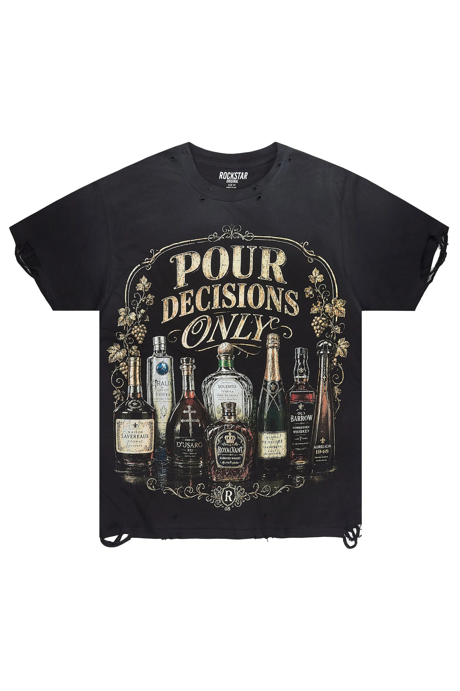 Nile Black Oversized Graphic T-Shirt
