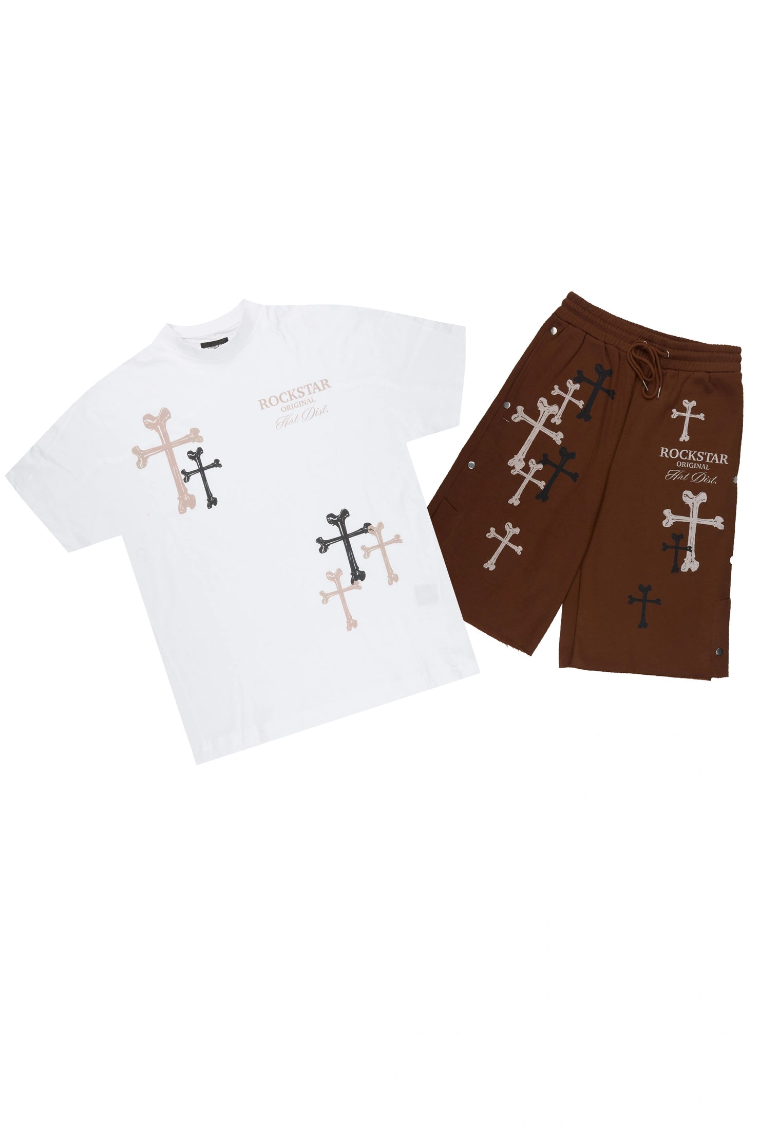 Roddy Brown T-Shirt/ Short Set