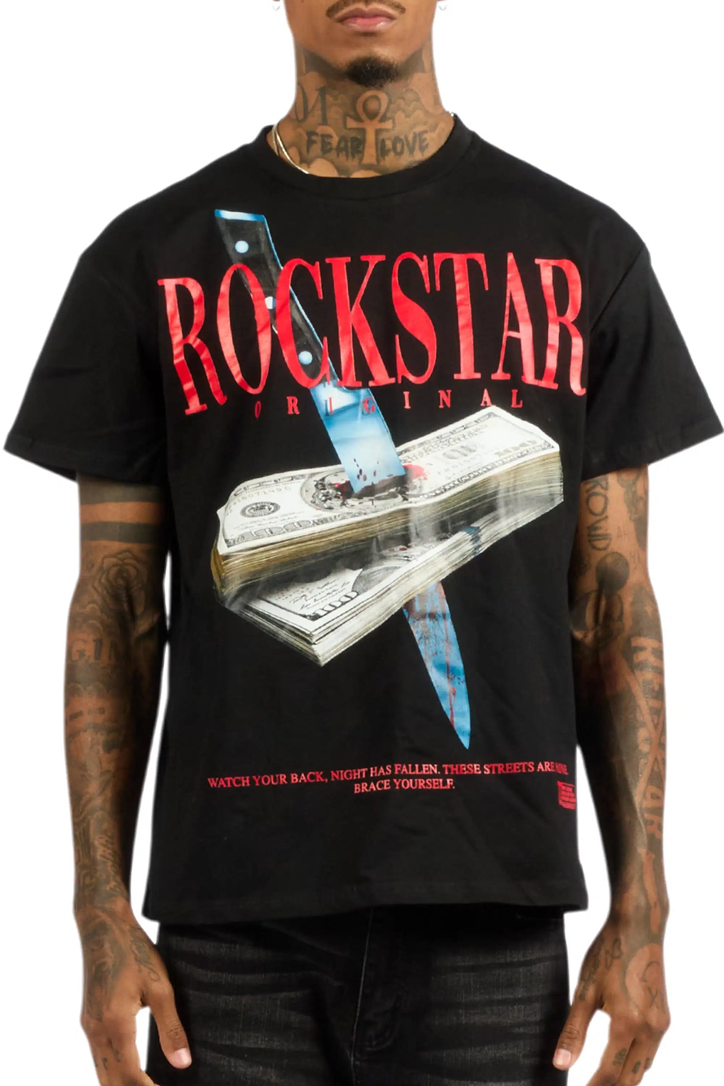 Datenyte Black Oversized Graphic T-Shirt
