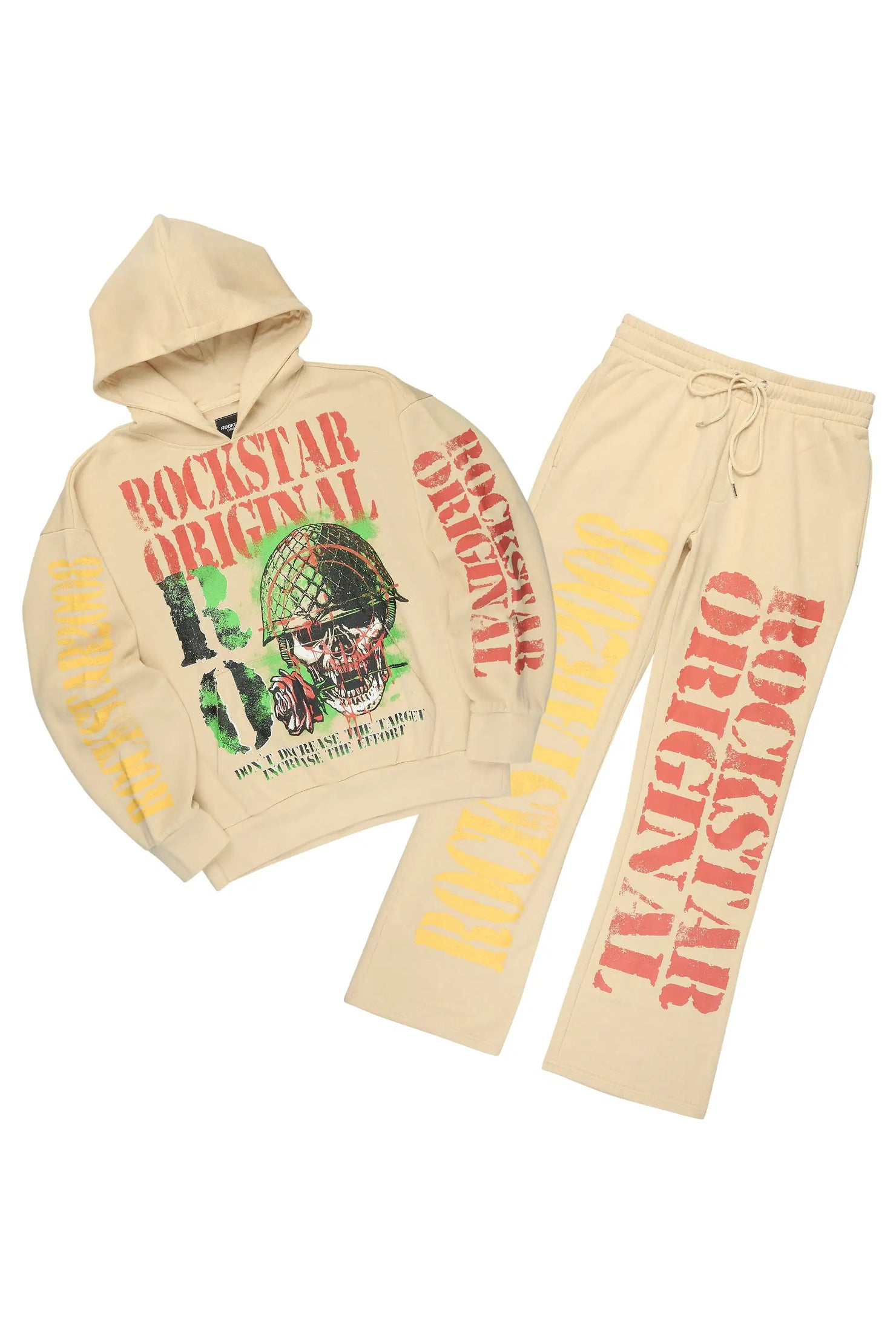 Killshot Romance Beige Hoodie/Baggy Pant Track Set