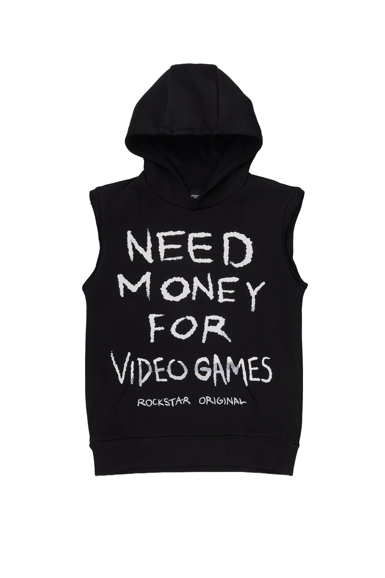 Boys M4 Video Games Black Cut Sleeve Hoodie