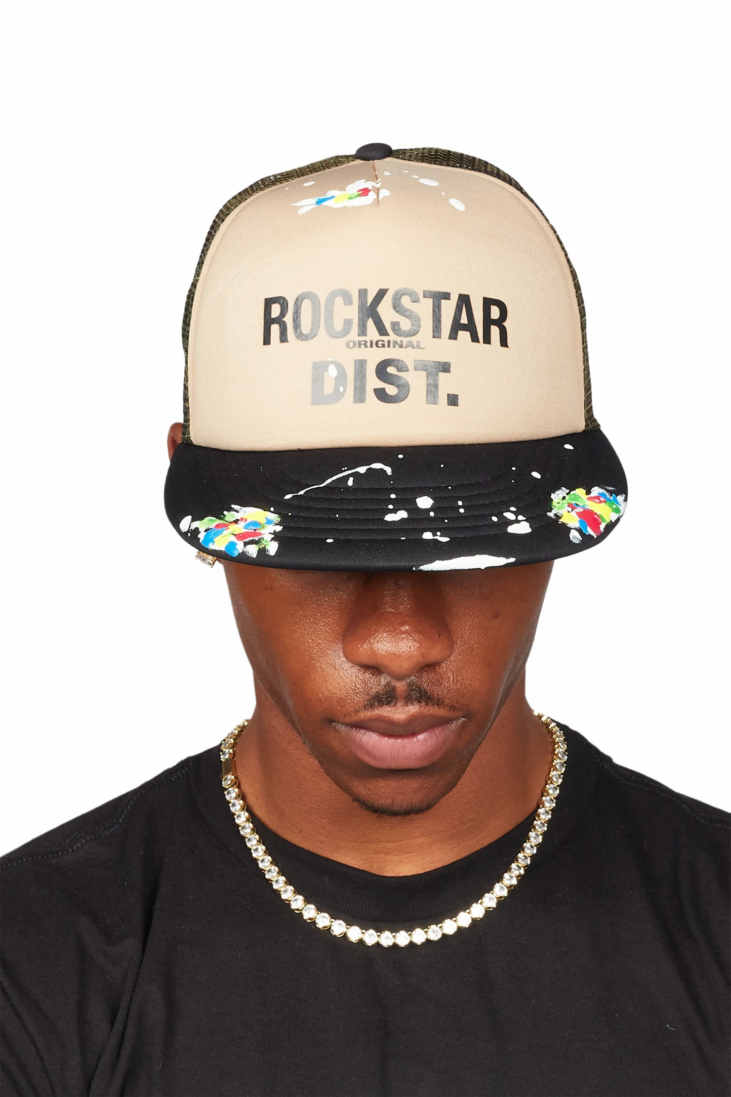Neptune Beige/Camo Trucker Hat