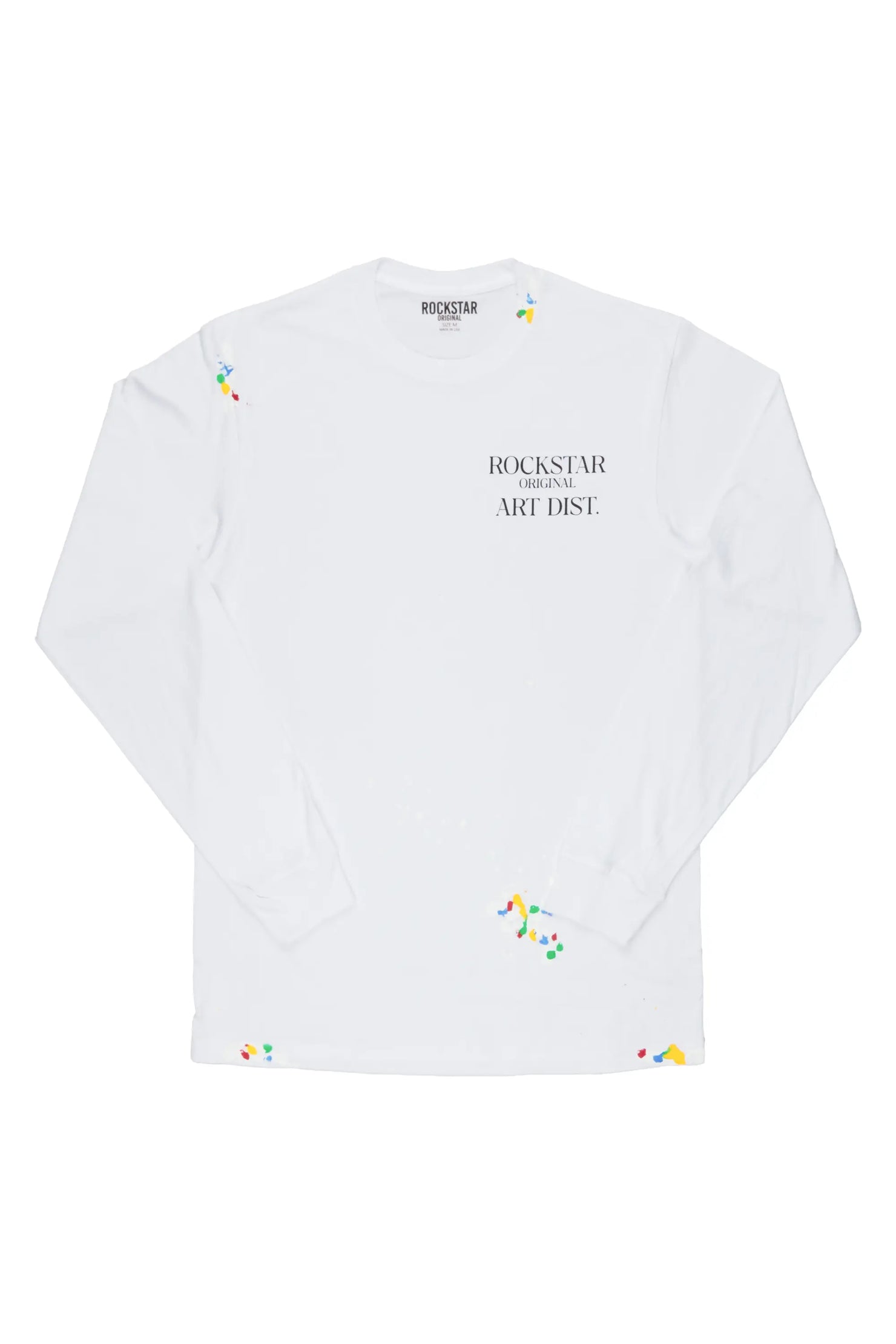 Palmer White Long Sleeve T-Shirt