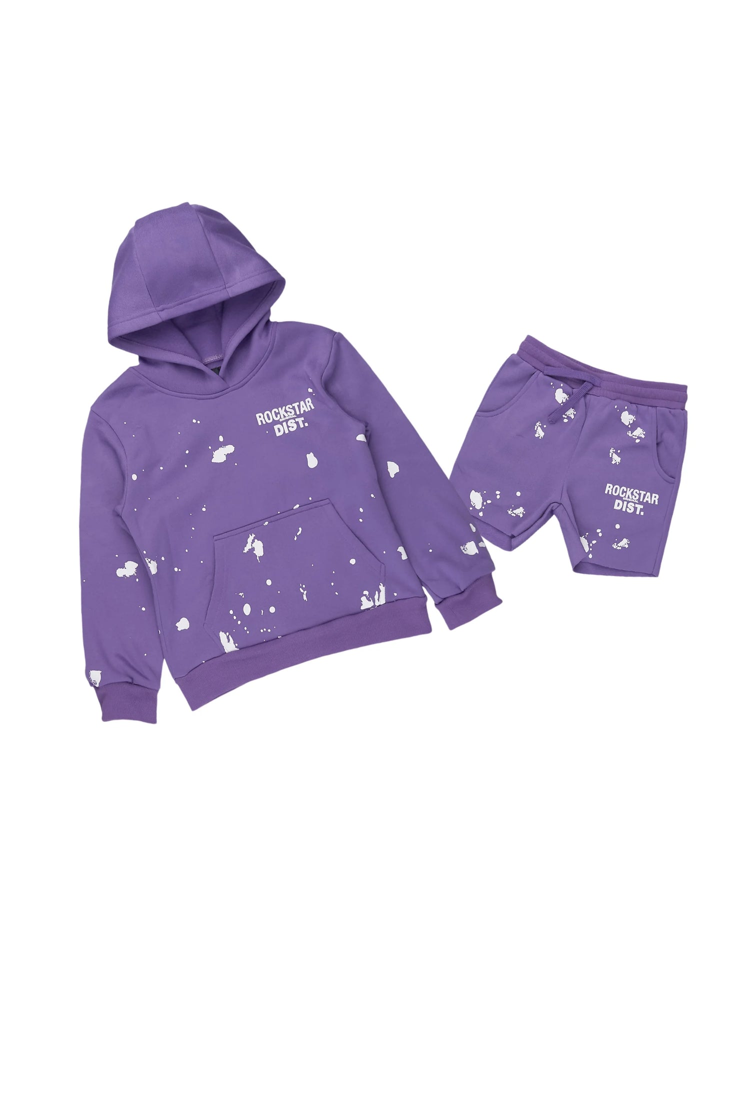 Girls Just Between Us Purple Short Set