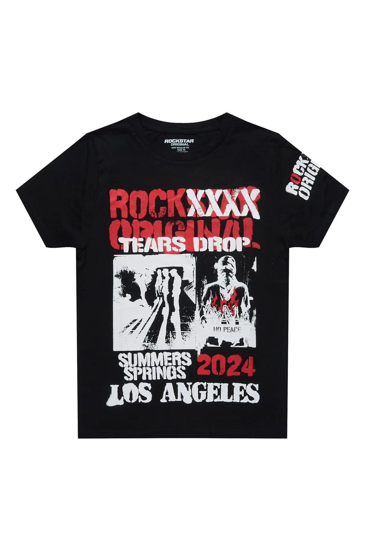 Boys Omer Black Graphic T-Shirt