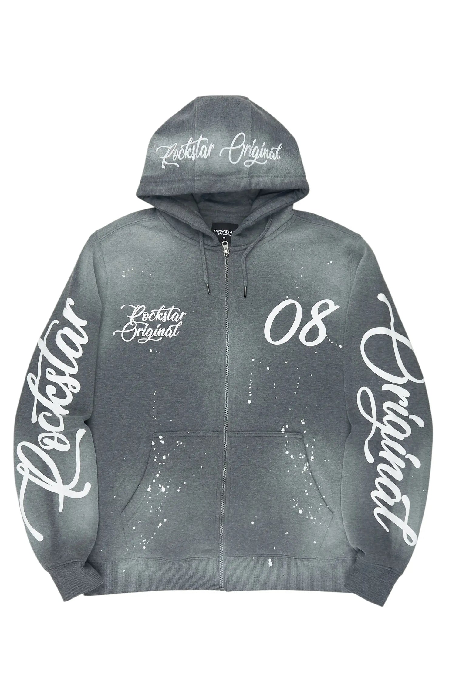 Hanif 2.0 Vintage Grey Zip Up Hoodie
