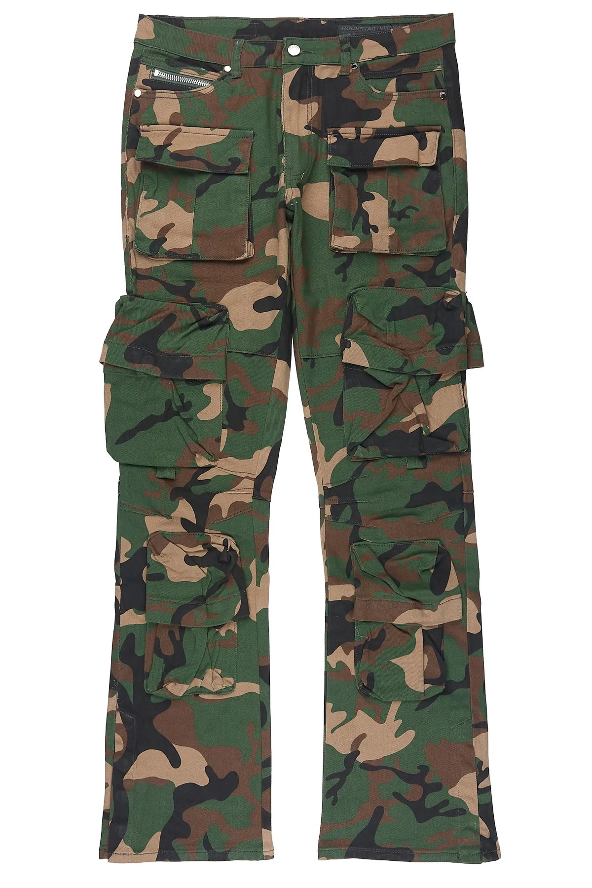 Shepard Camo Cargo Stacked Flare Jean