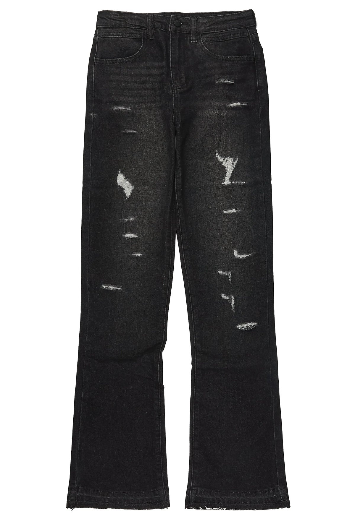 Boys Stellan Black 2.0 Stacked Flare Jean