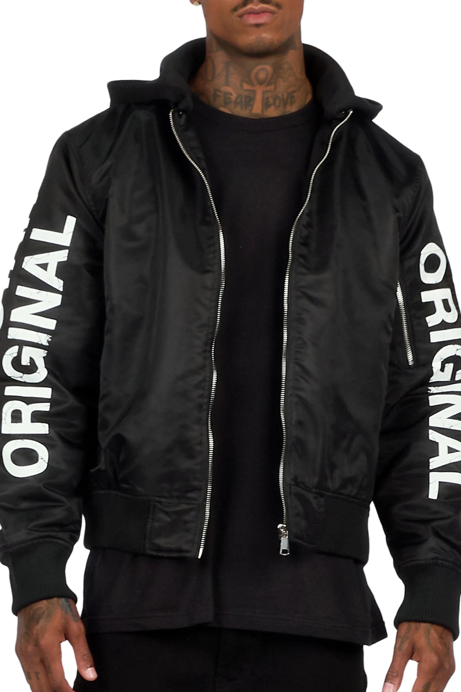 Aldrin Black Bomber Jacket