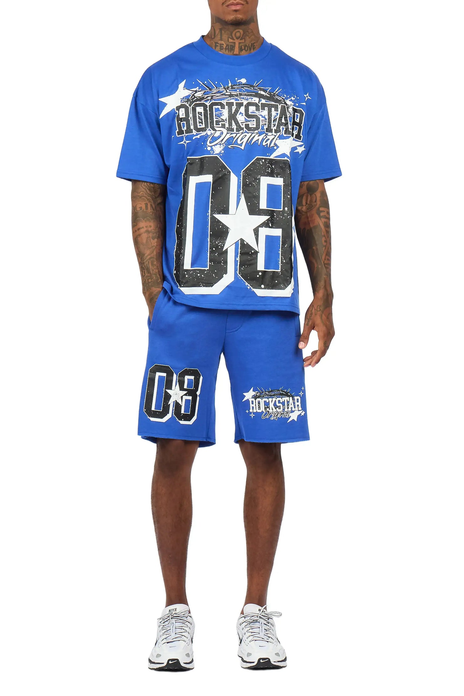 Allstar Royal/Black T-Shirt Short Set