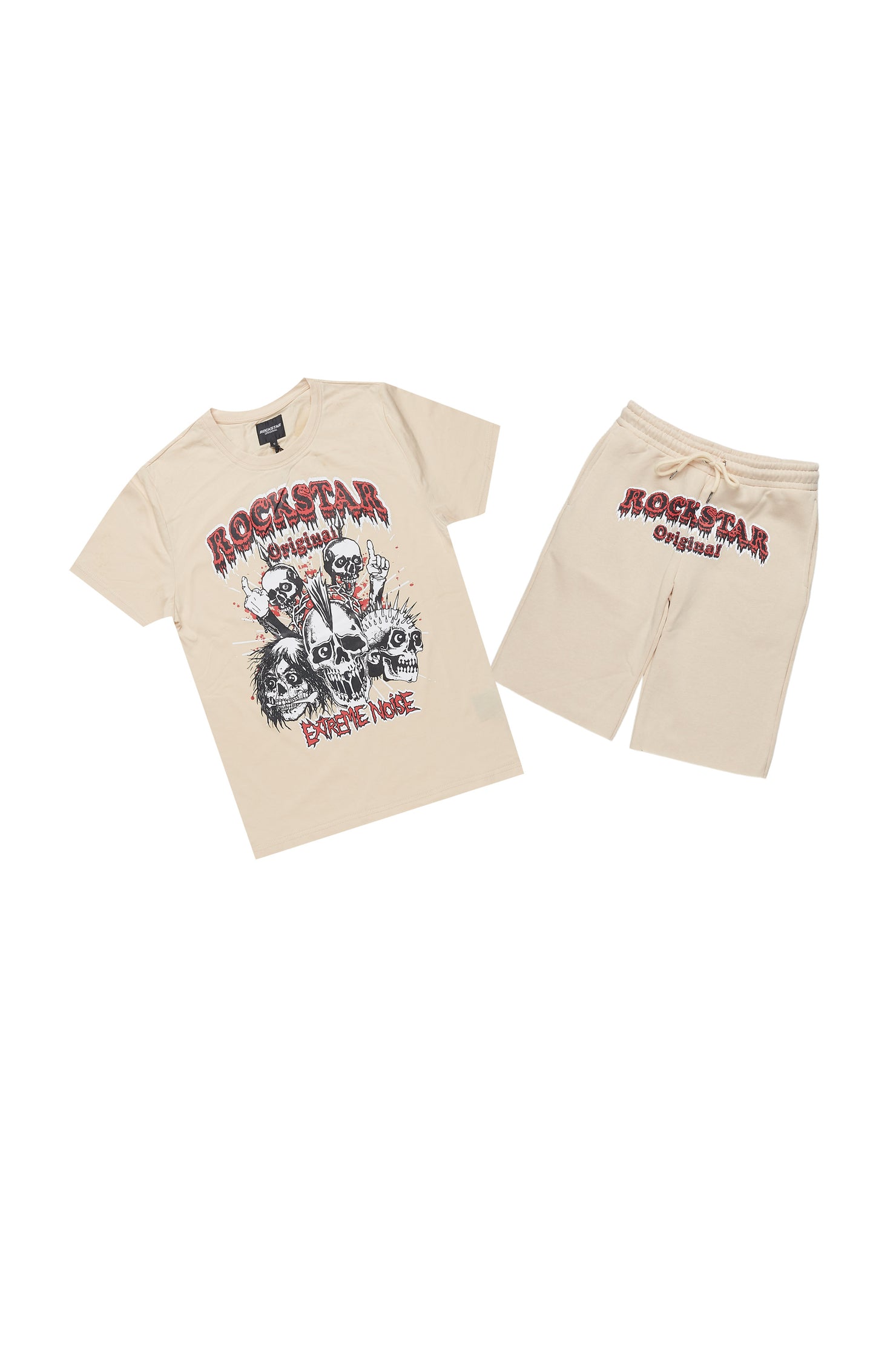 Boys Tabor Beige T-Shirt/Short Set
