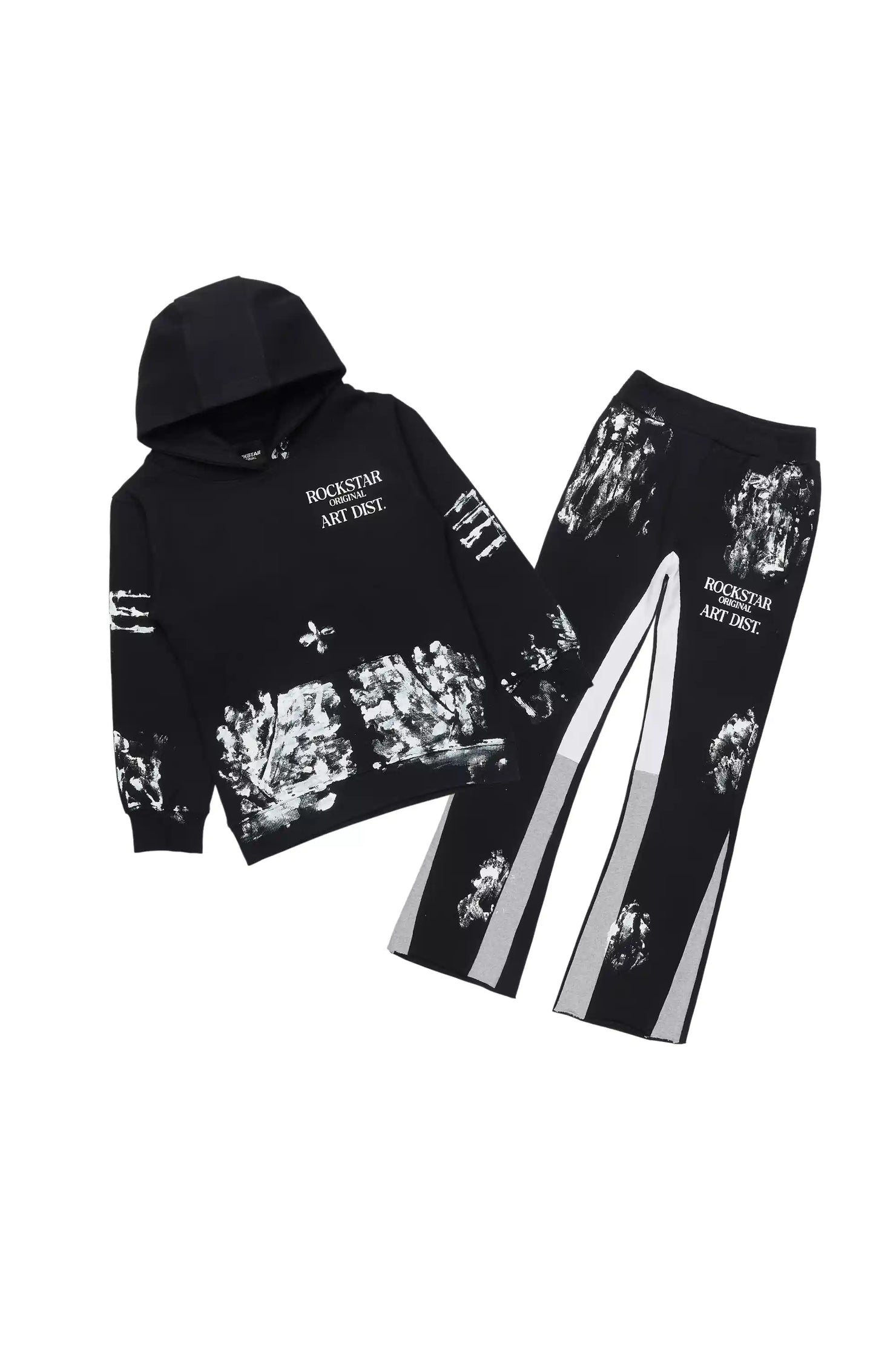 Boys Filip Black/White Stacked Flare Track Set
