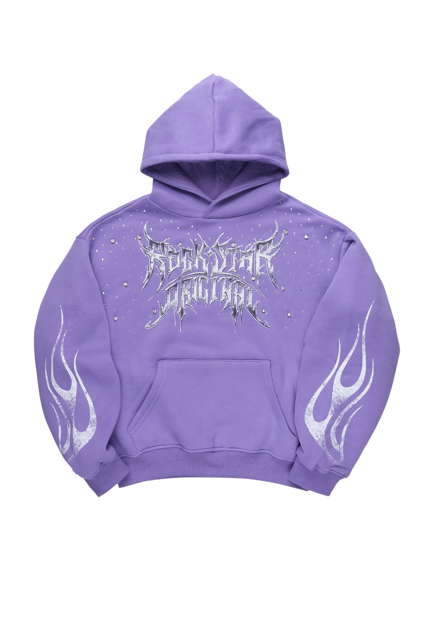 Girls Nikisha Purple Rhinestone Hoodie