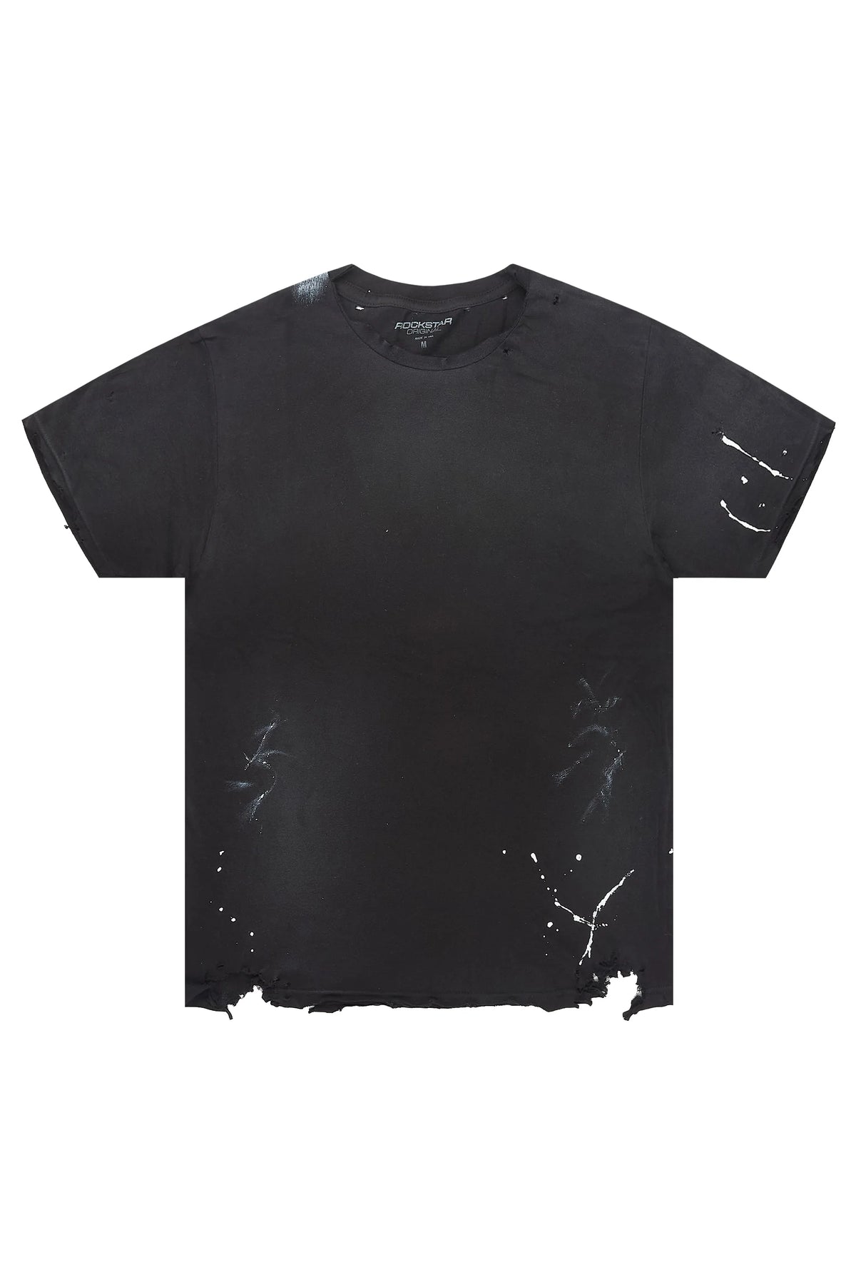 Eleno Black Distressed T-Shirt