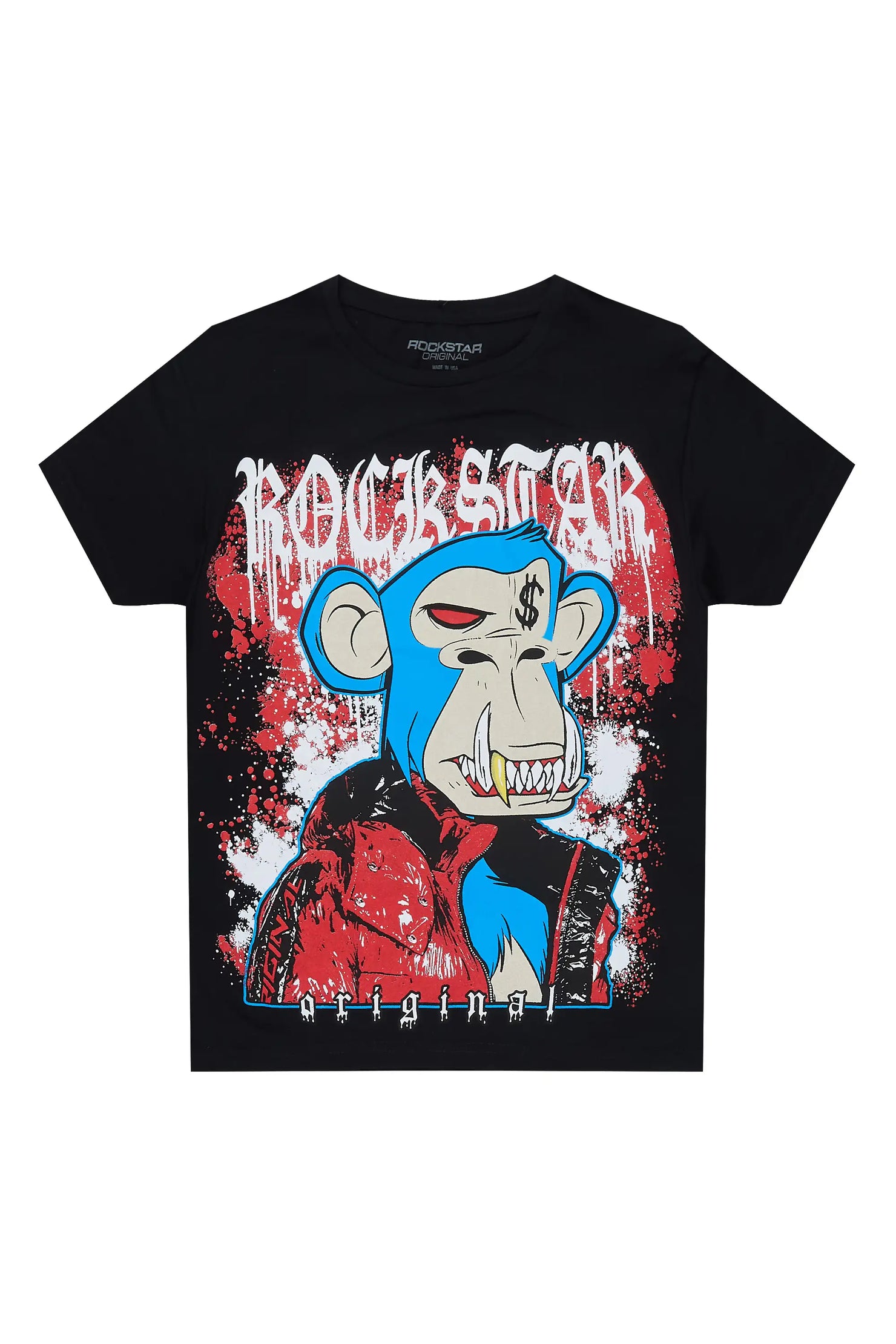 Boys Delzzon Black Graphic T-Shirt