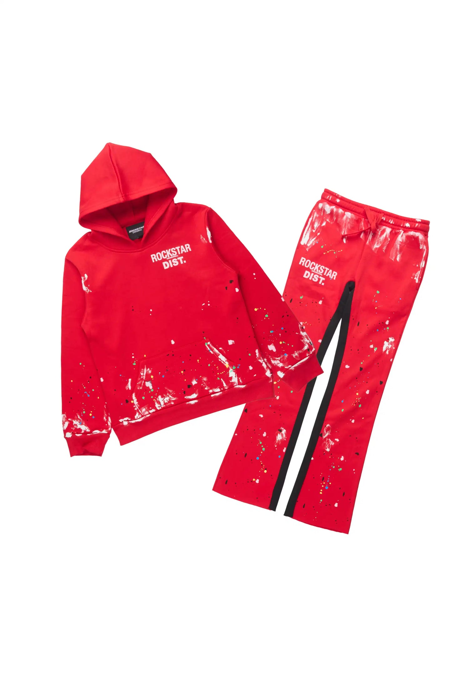 Boys Jaco Red Baggy Fit Pant Set