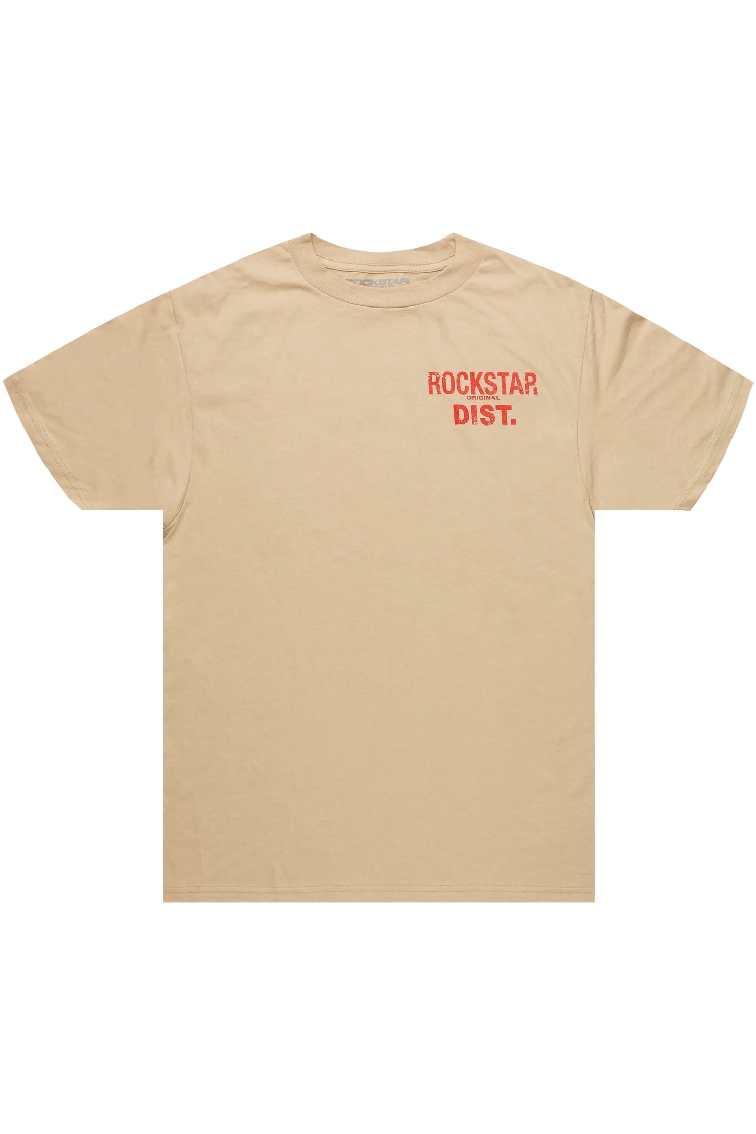Lake Beige/Red Graphic T-Shirt