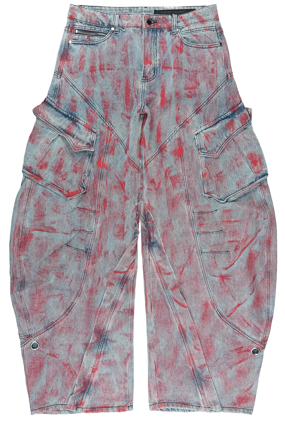 Tren Red/Blue Barrel Fit Jean