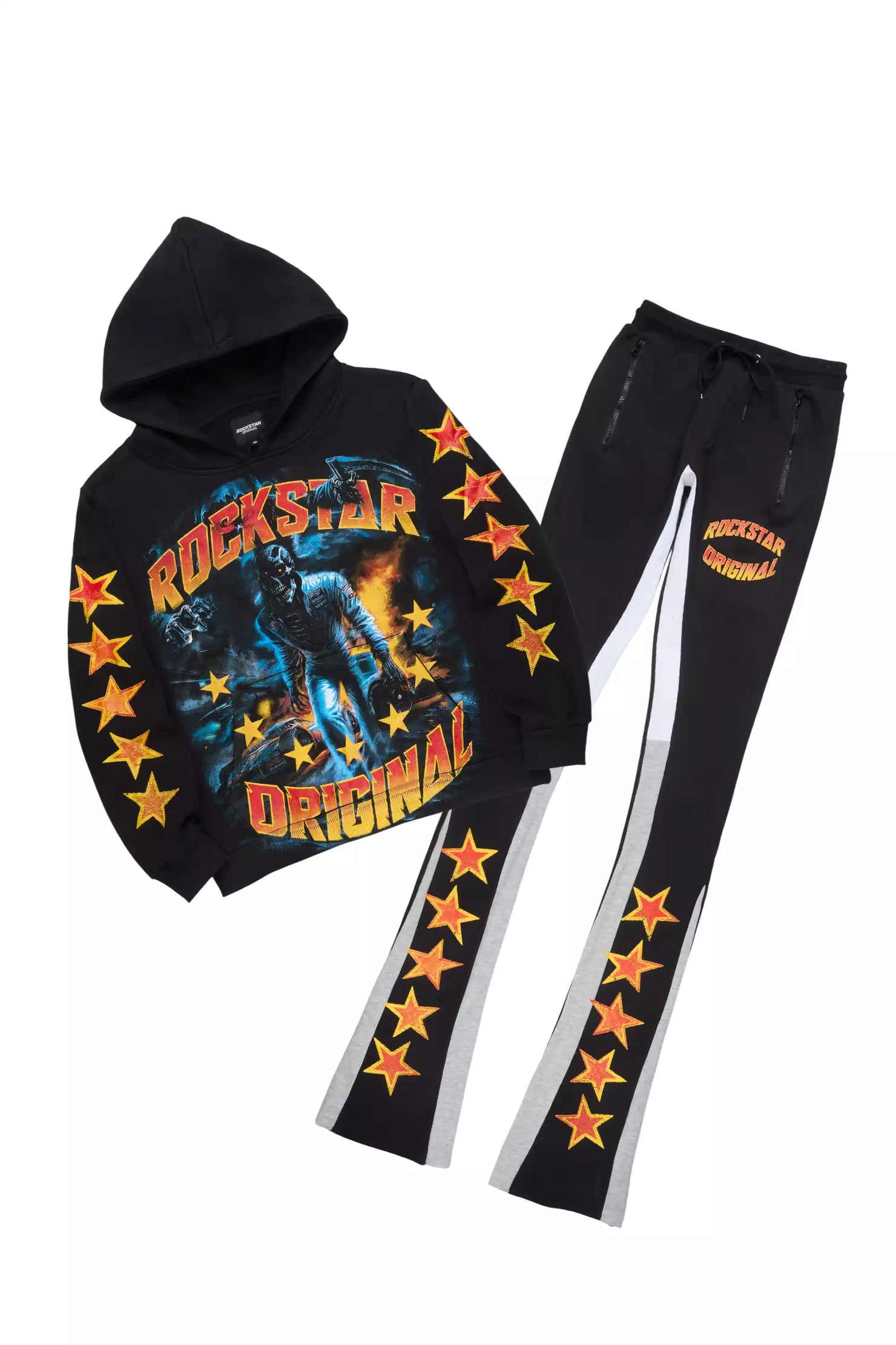 Torq Black/Orange Hoodie/Super Stacked Track Set