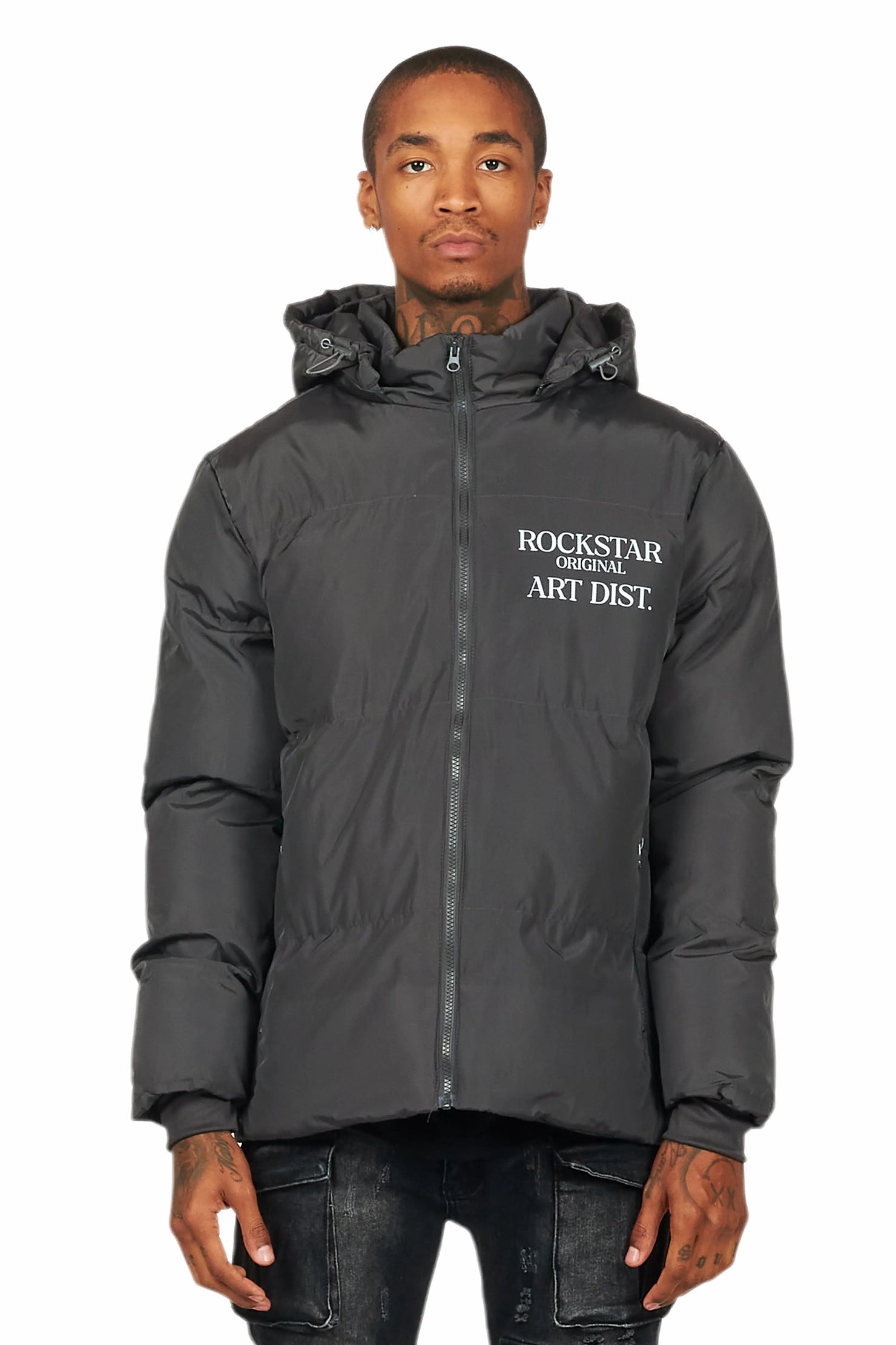 Briggs Charcoal Graphic Puffer