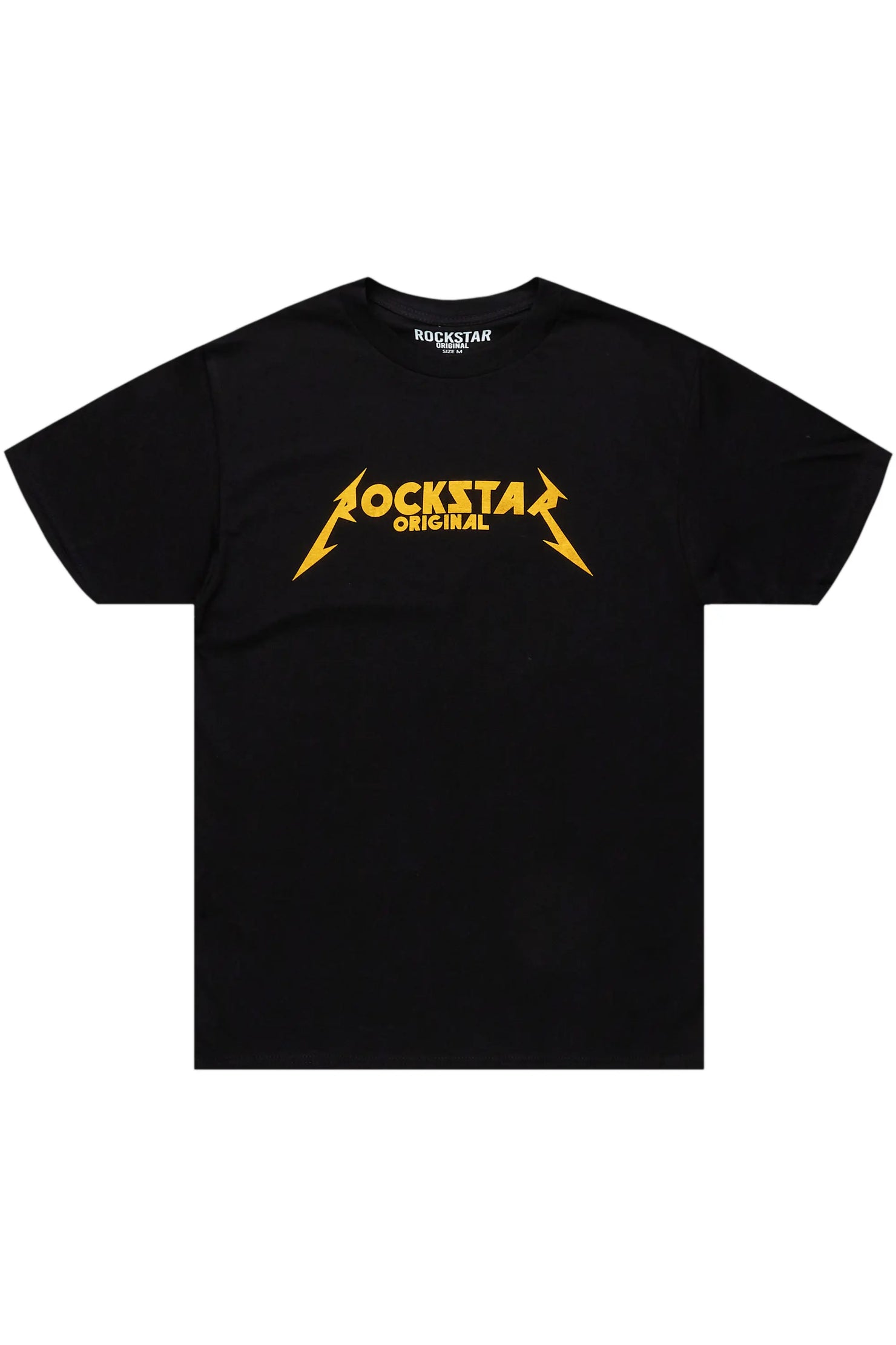 Diogo Black/Yellow Printed T-Shirt