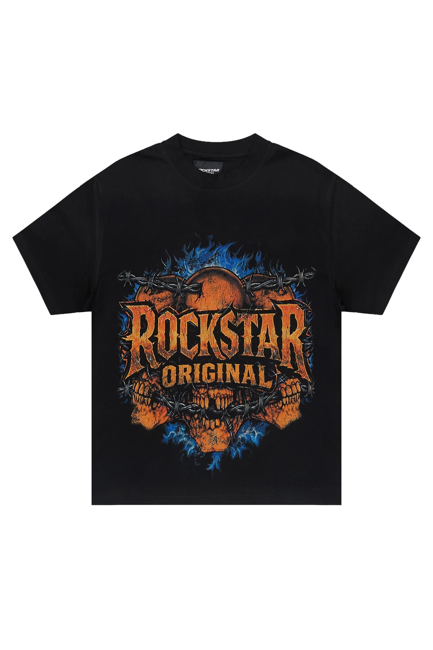 Boys Caspan Black Graphic T-Shirt