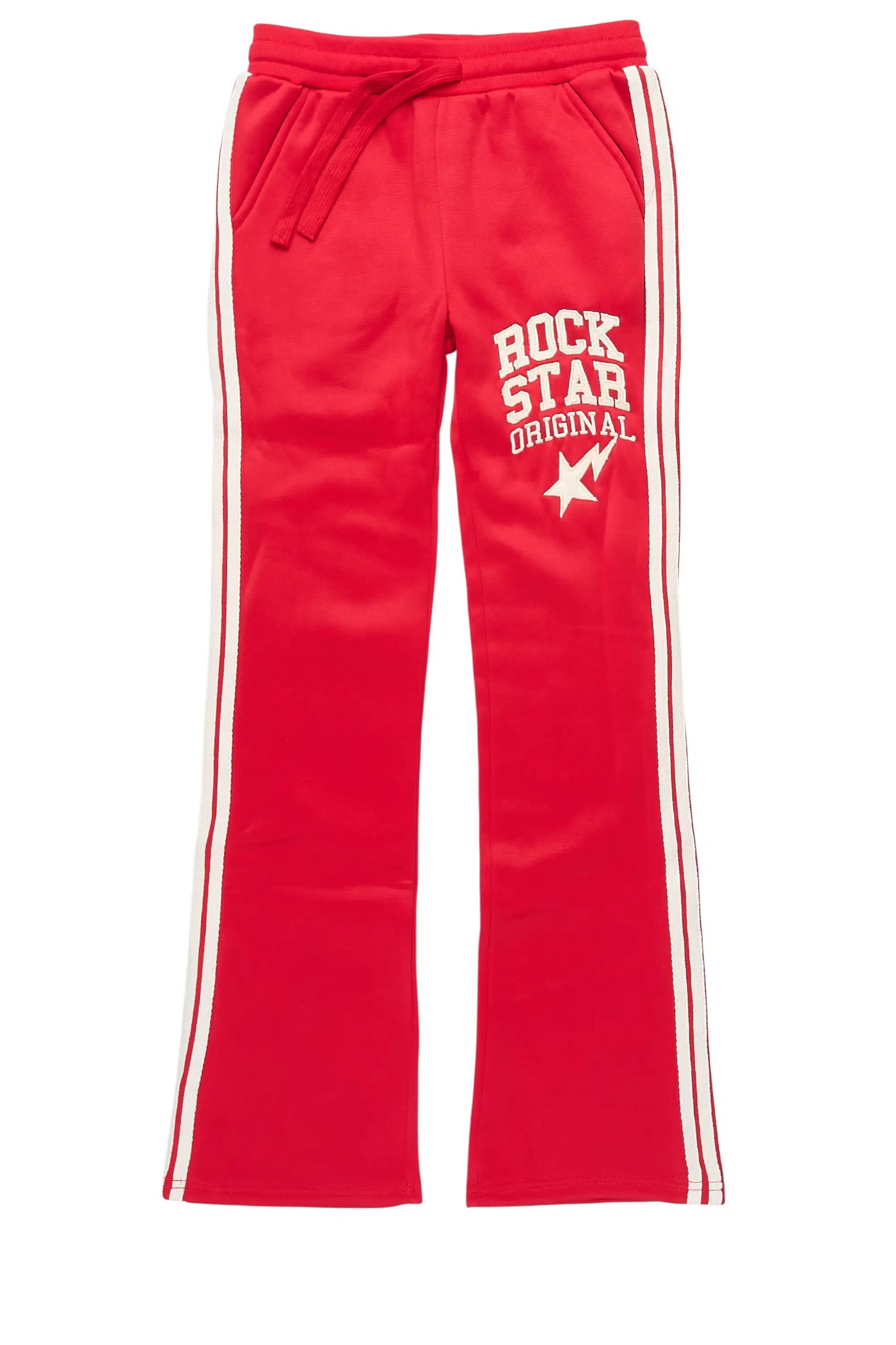Girls Briana Red Stacked Flare Pant
