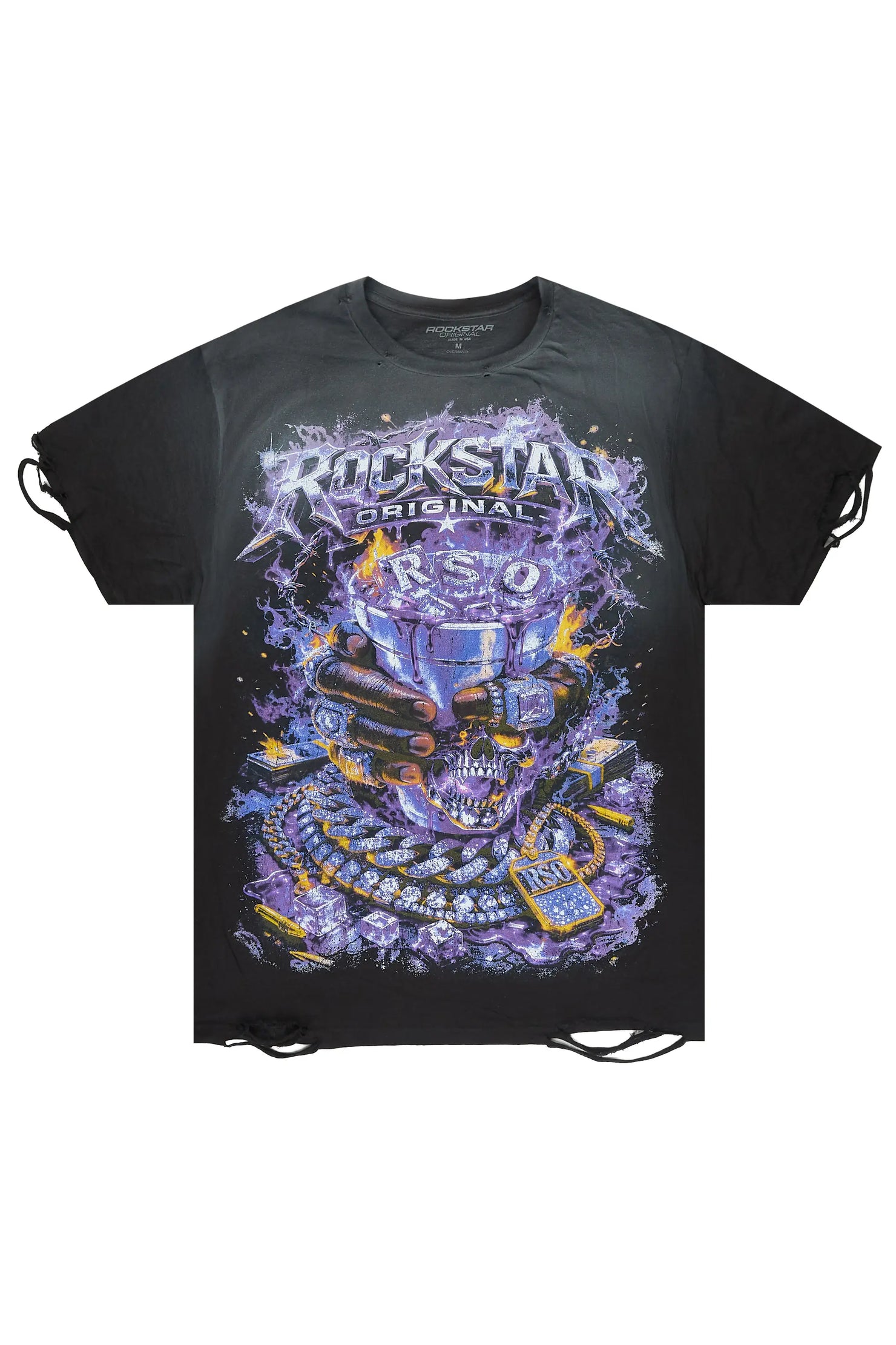 Seals Black Oversized Graphic T-Shirt