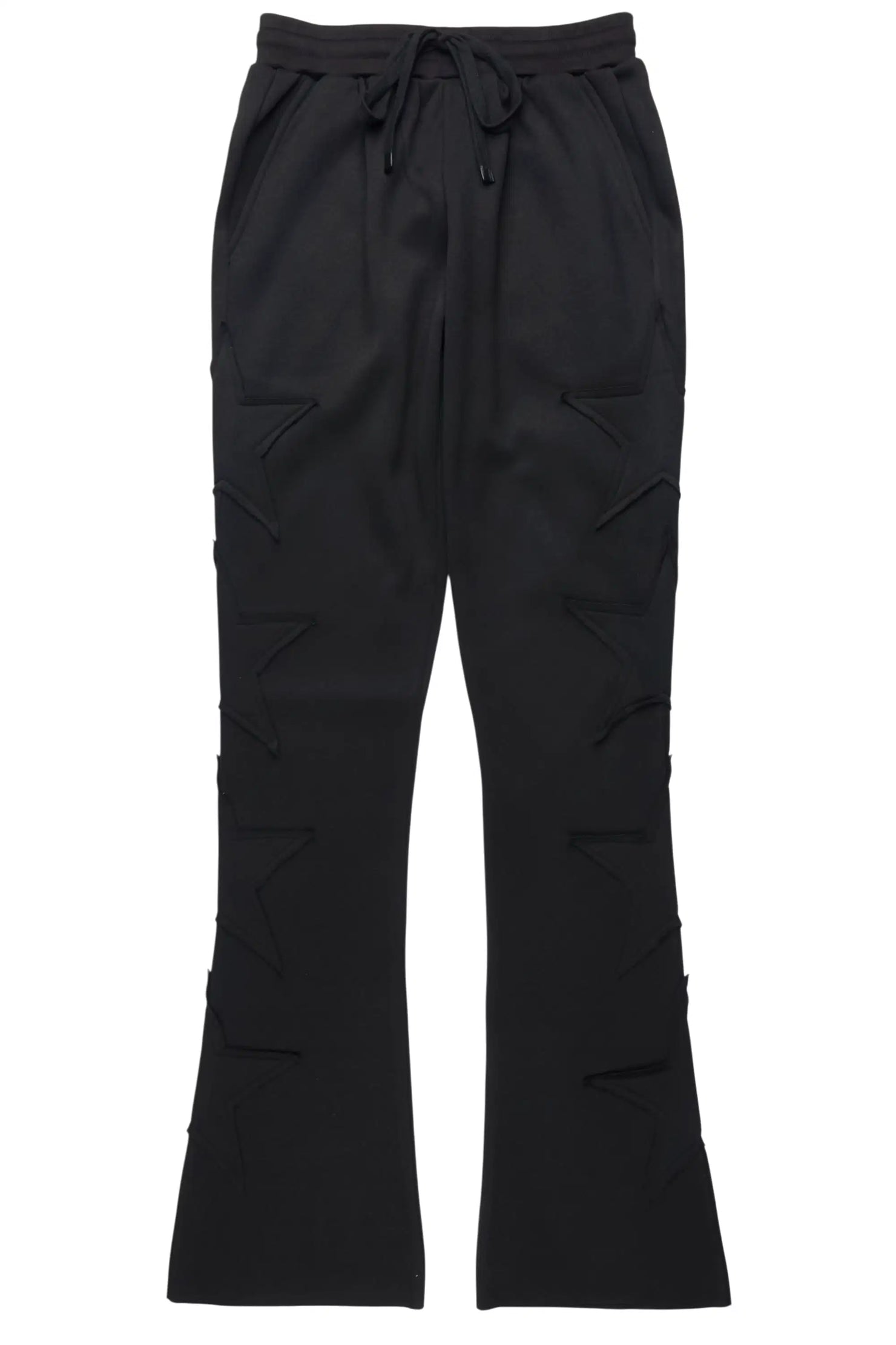 Sinayah Black Stacked Track Pant