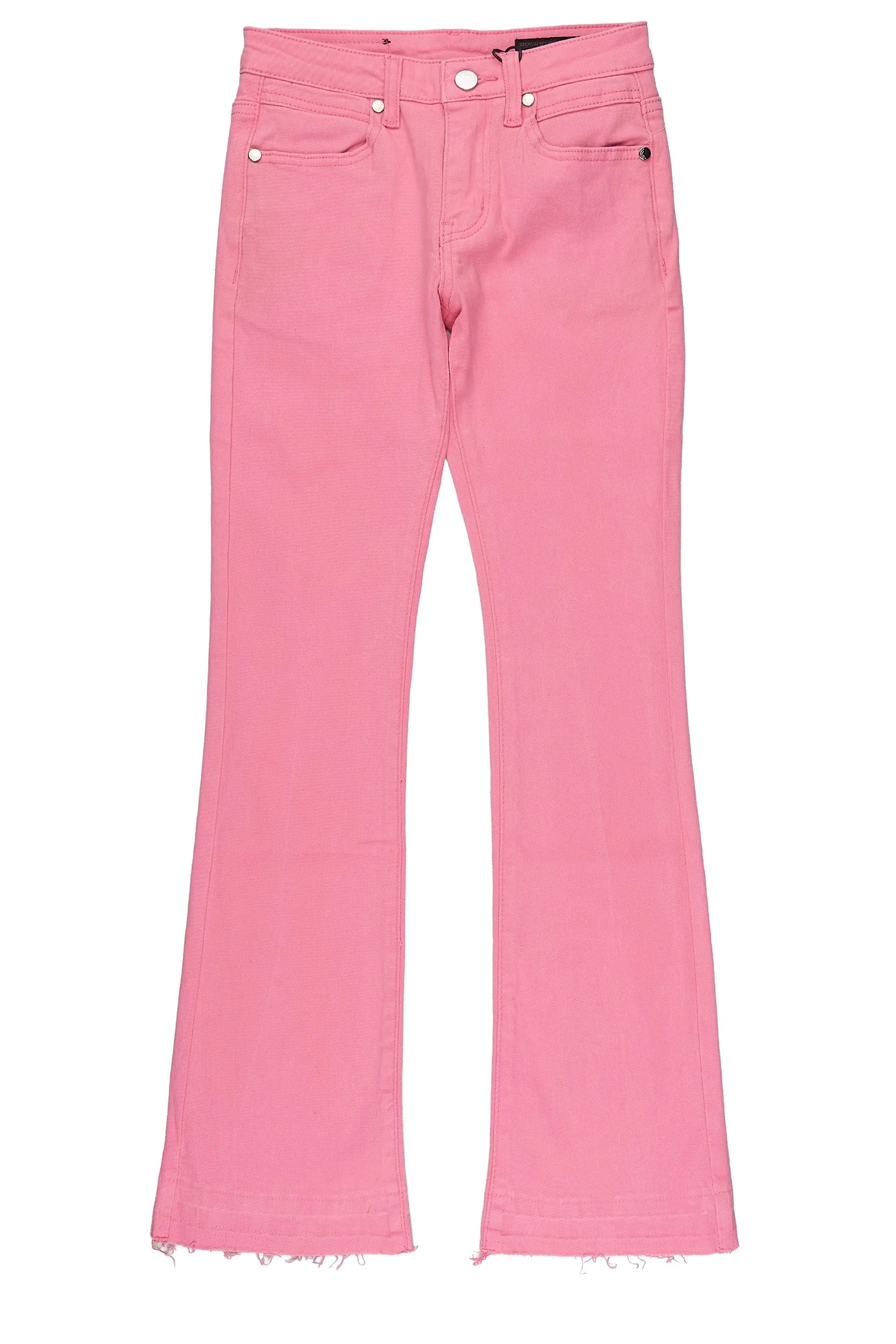 Girls Daga Pink Stacked Flare Jean