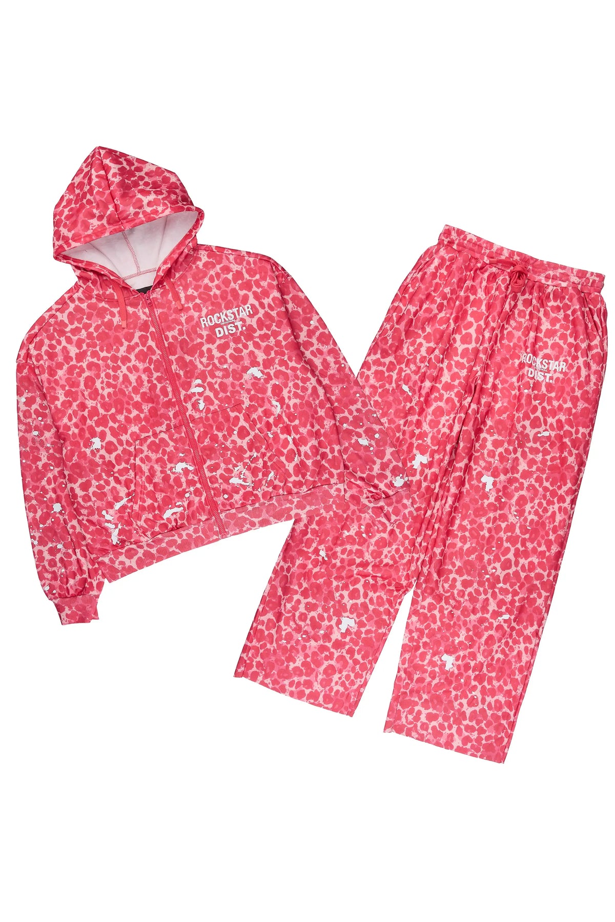 Halloway Pink Cheetah Painted Baggy Track Set