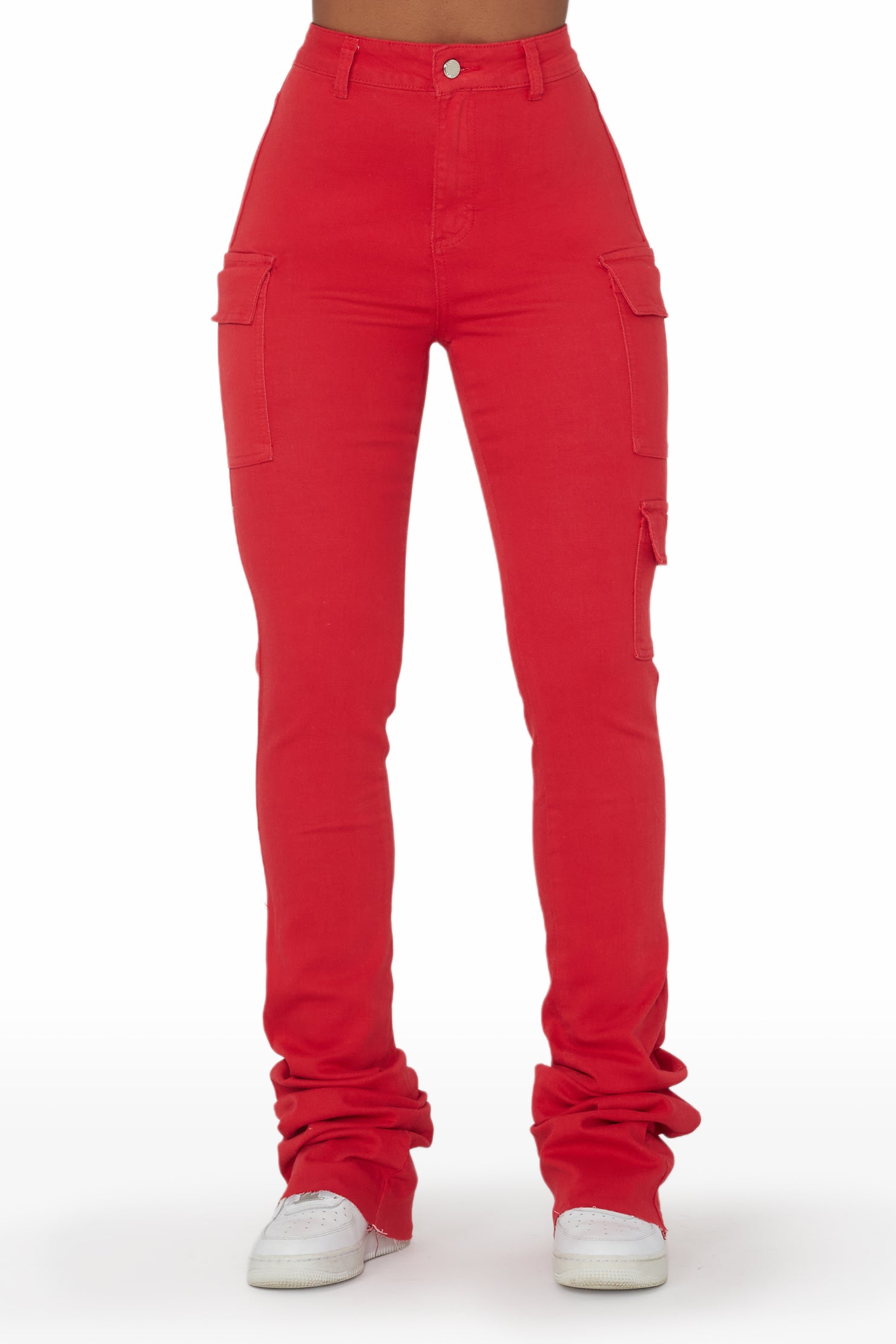 Vixen Red Cargo Super Stacked Jean