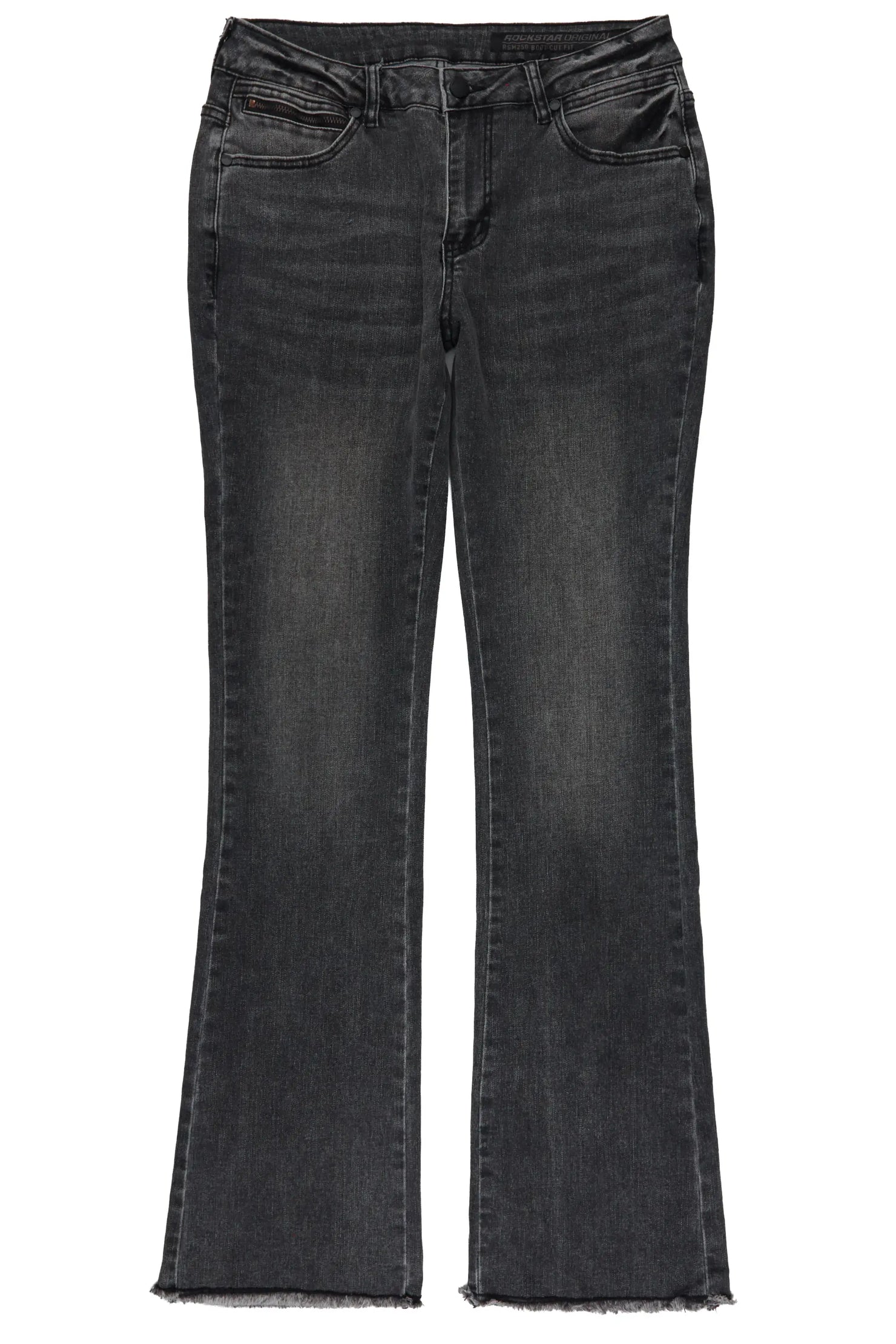 Tiriea Grey Wash Low Rise Stretch Bootcut Jean