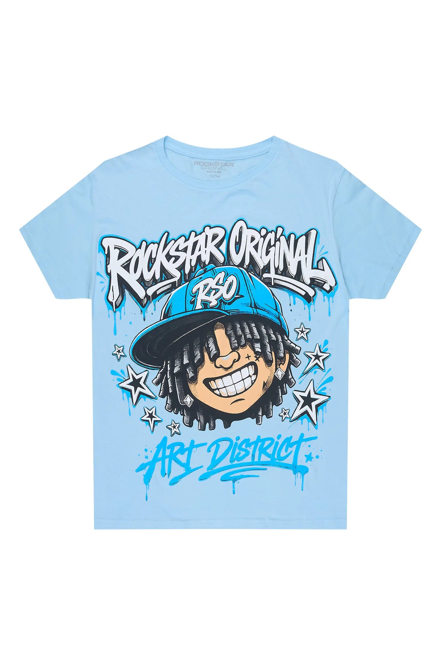Boys Blade Light Blue Graphic T-Shirt