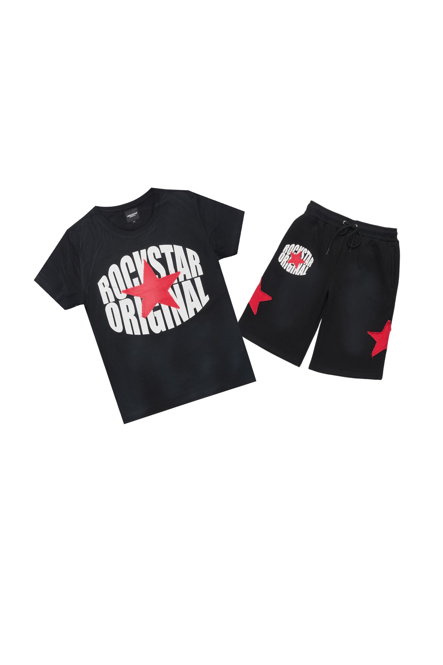 Boys Sarge Black T-Shirt/Short Set