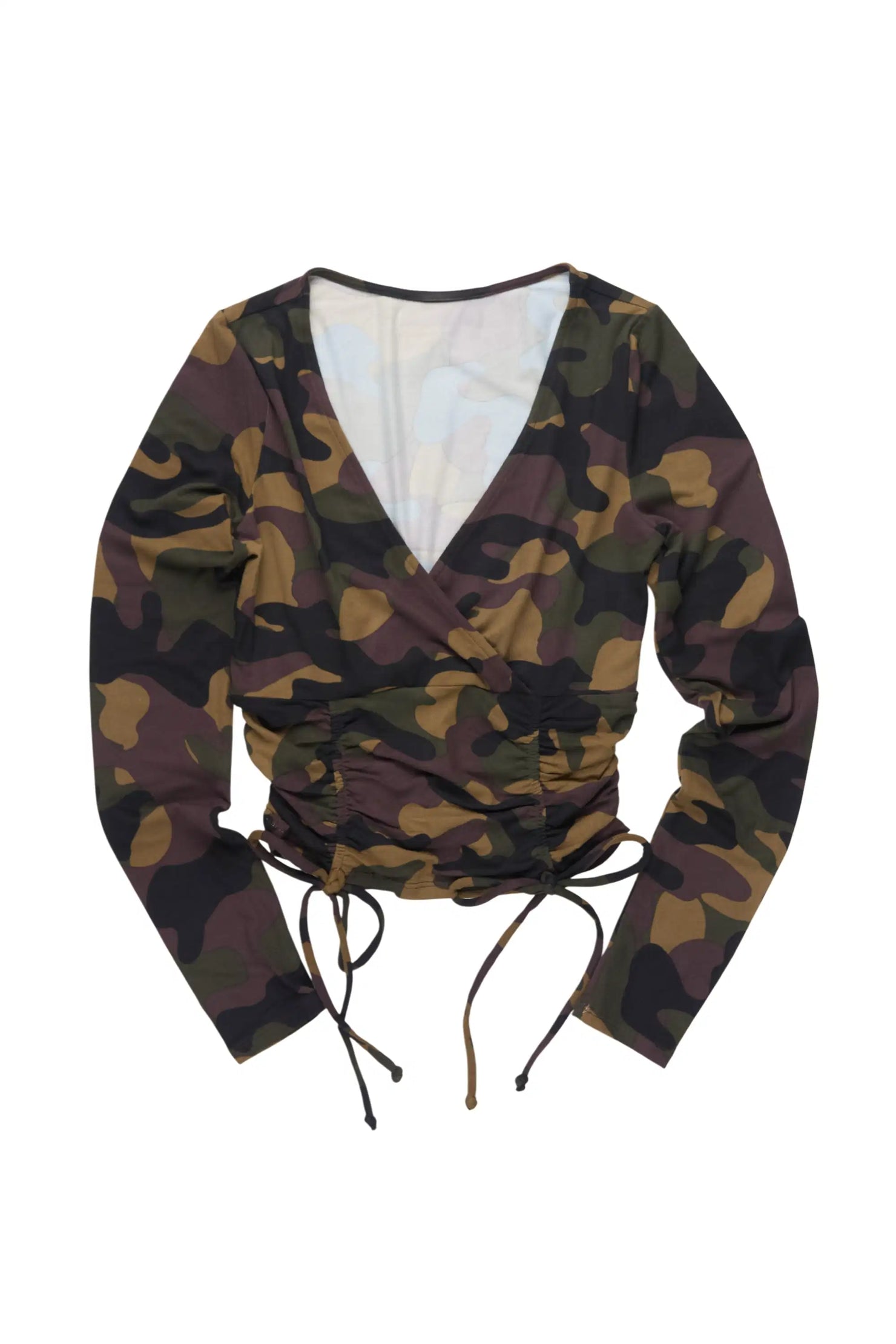 Jakiya Camo Long Sleeve Top