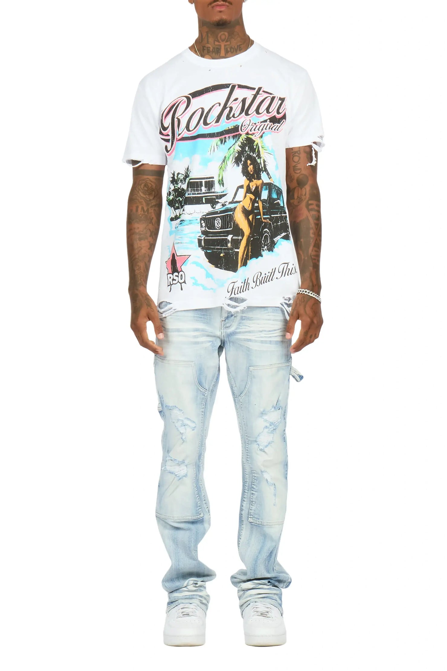 Odei Light Sand Blue Slim Fit Jean