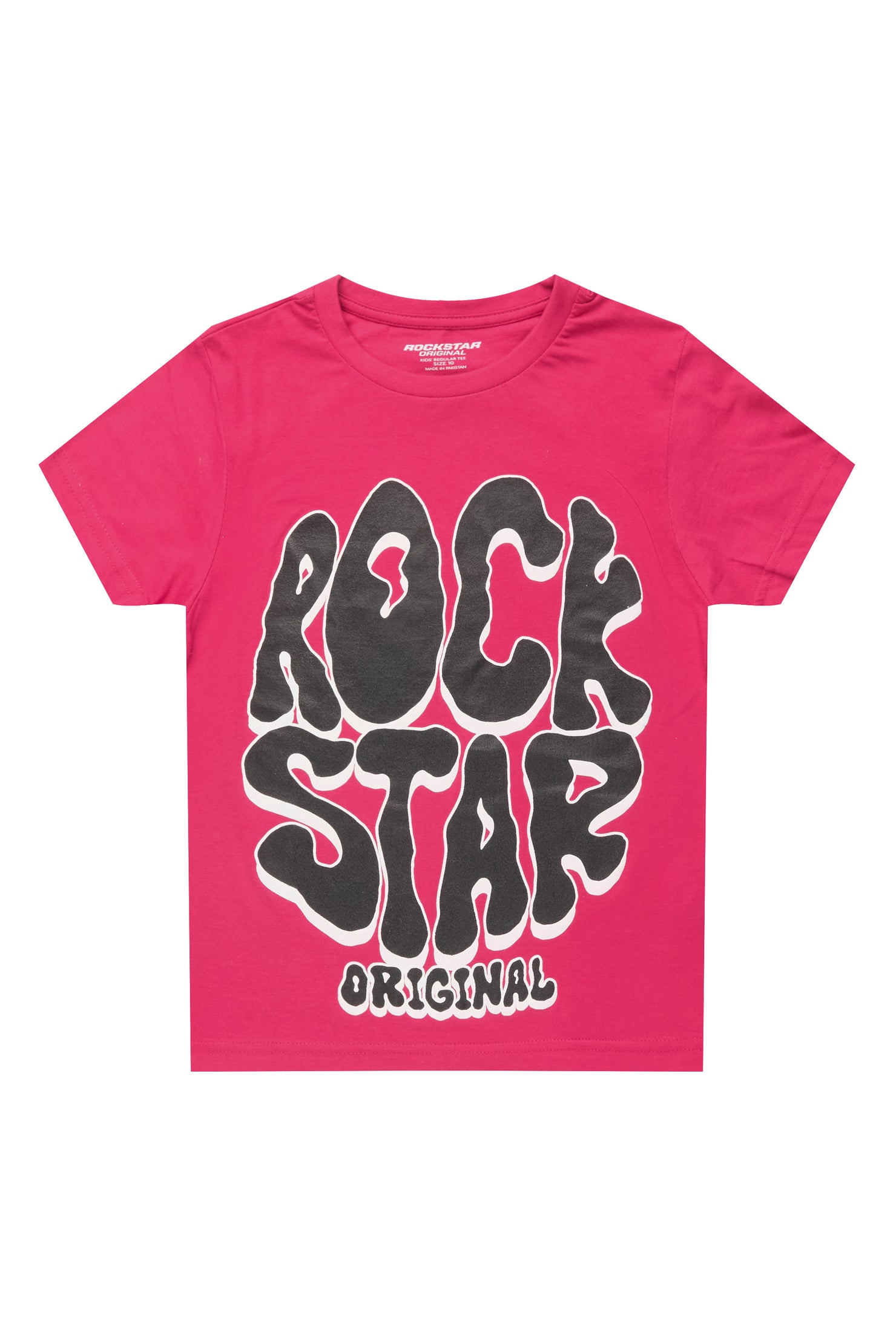 Girls Cassia Fuchsia/Black Graphic T-Shirt