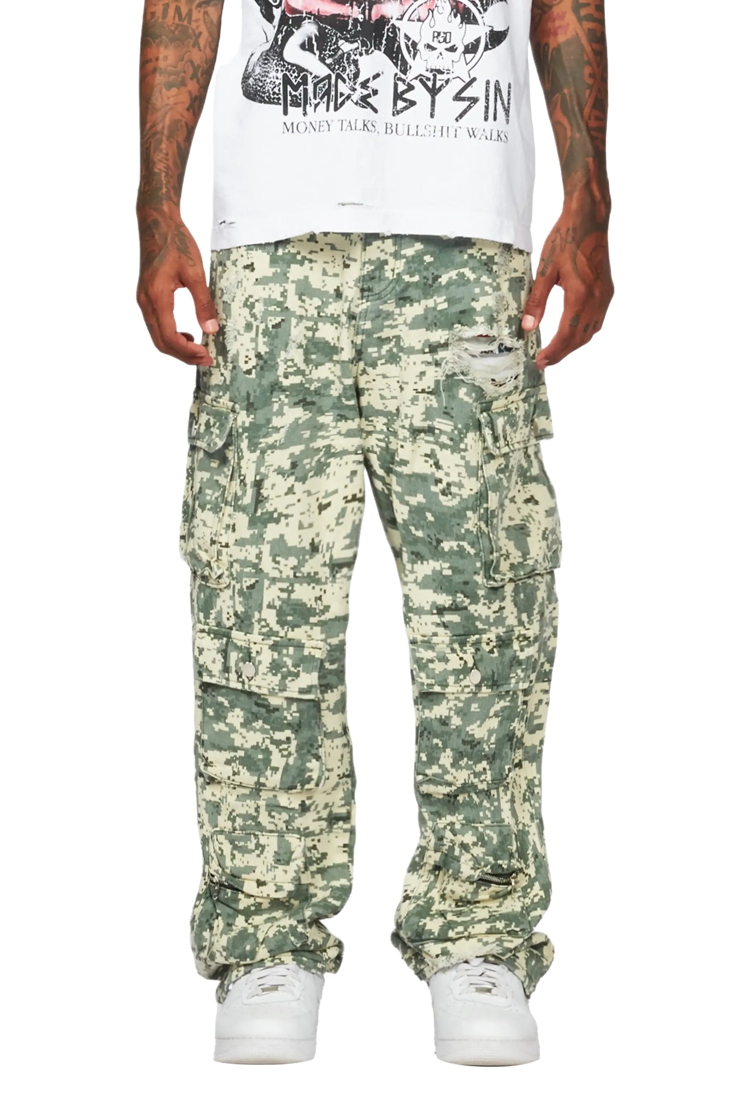Kostini Camo Baggy Fit Jean