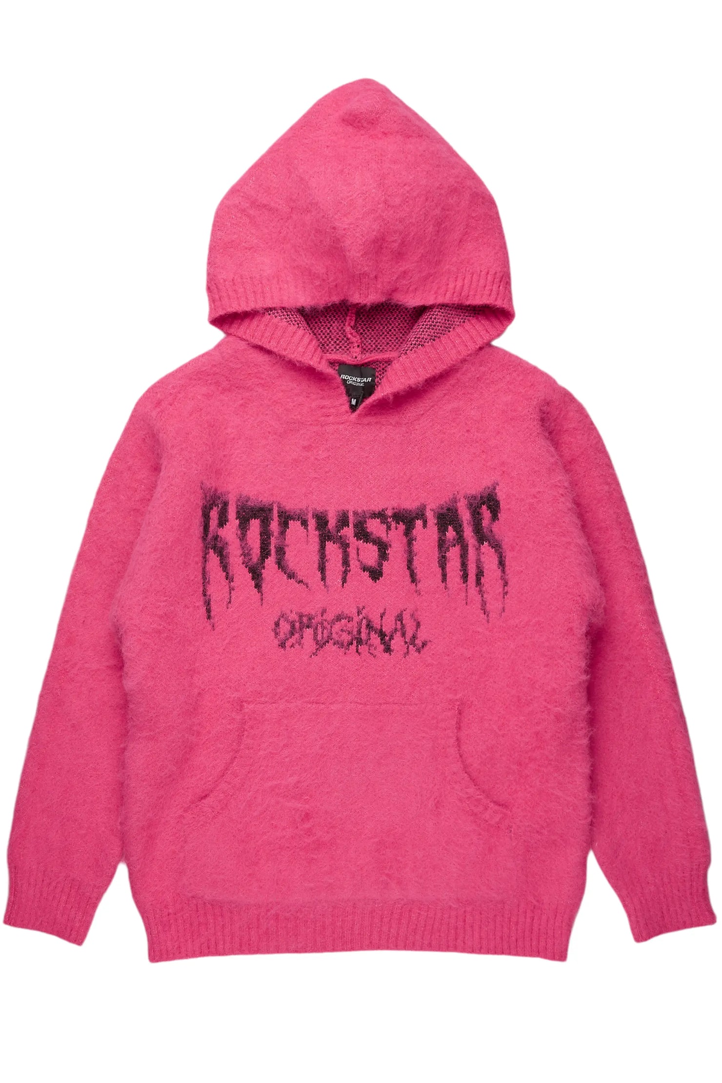 Andros Pink Graphic Knitted Hoodie